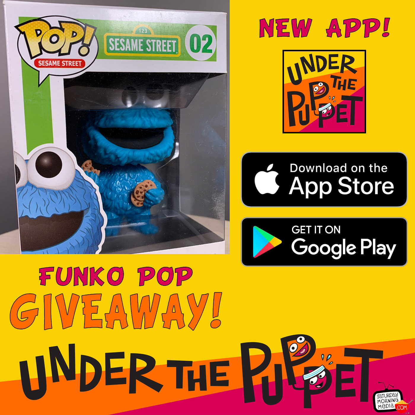 GIVEAWAY! Win An Autographed Cookie Monster Funko Pop from Under The Puppet!