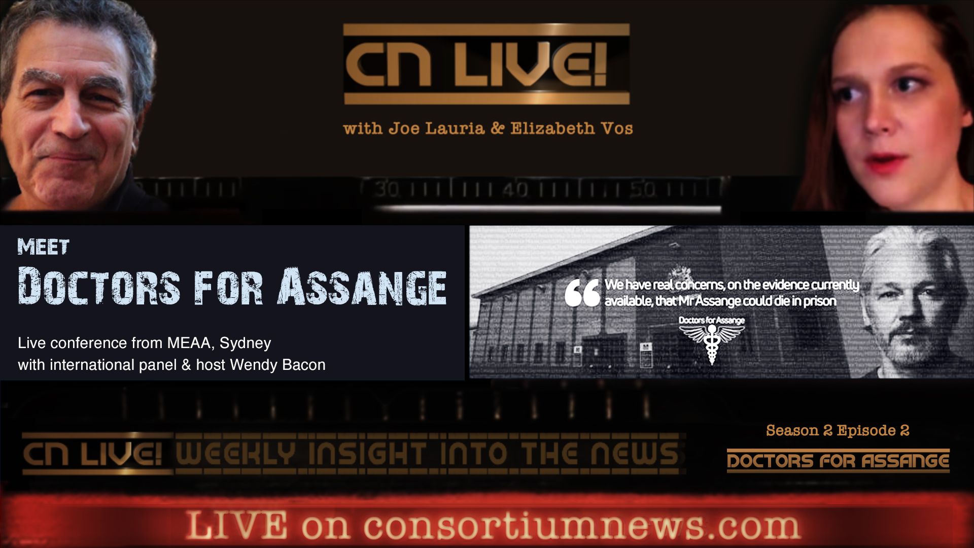 CN Live! S2E2 Doctors for Assange