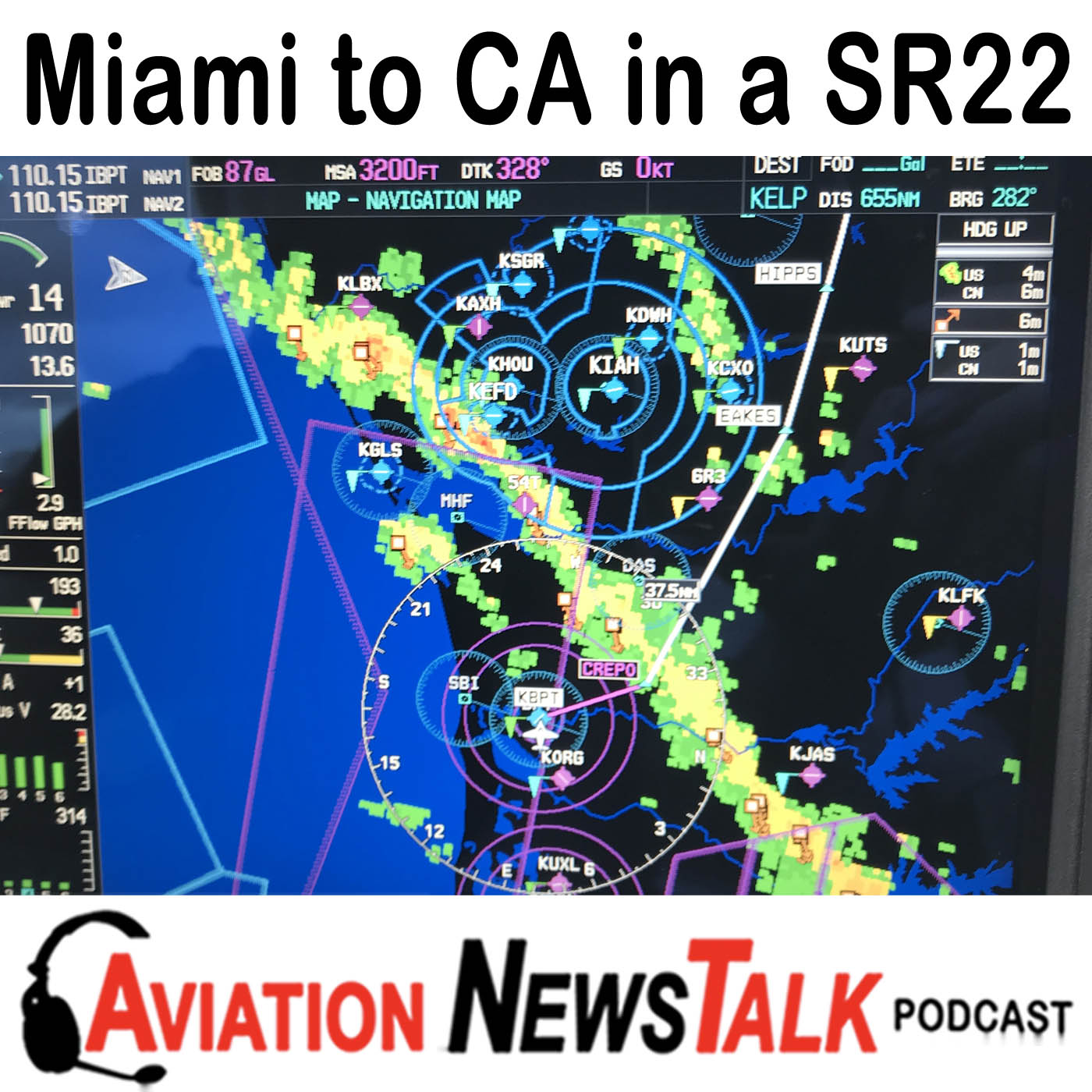 Buying and Flying a Cirrus SR22 from Miami to California, Lightspeed Tango headset, Garmin inReach