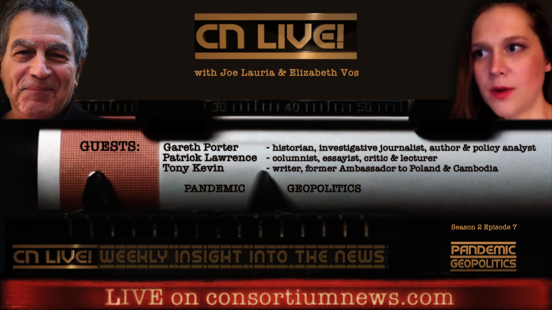 CN LIVE! S2E7: PANDEMIC GEOPOLITICS