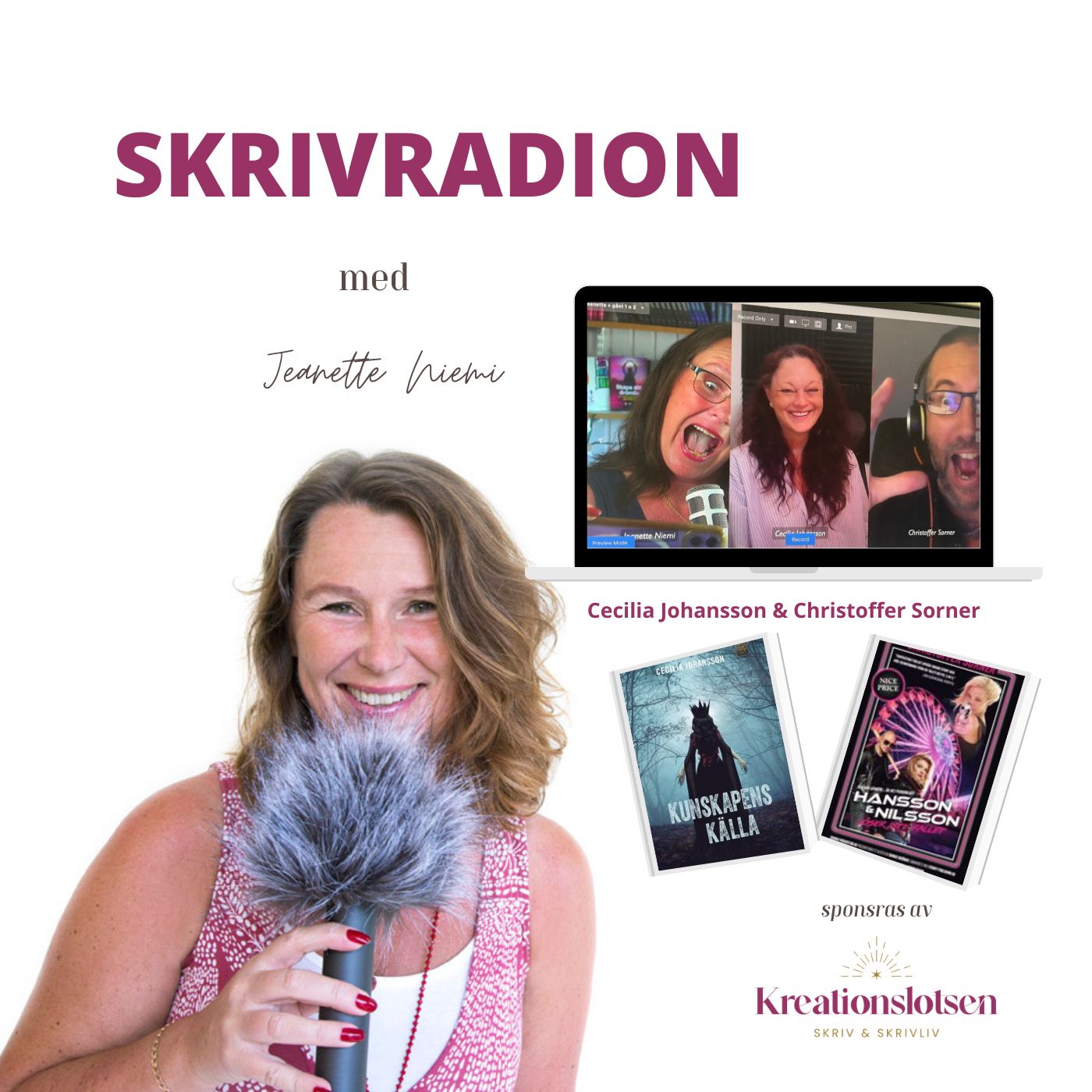#202 Skrivradion: Väsen & detektiver Gäst: Cecilia Johansson & Christoffer Sorner