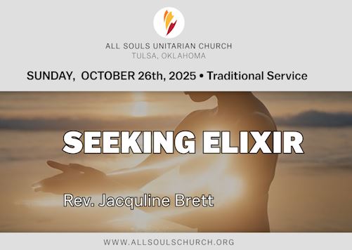 'SEEKING ELIXIR' - Rev. Jacqueline Brett 'SEEKING ELIXIR' - Rev. Jacqueline Brett