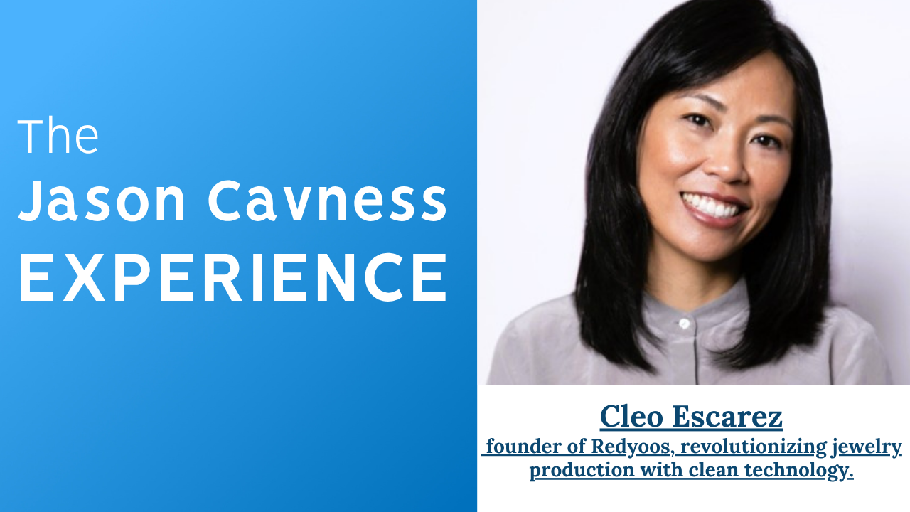 Cleo Escarez s the founder of Redyoos, a company transforming jewelry production through circular economy principles and clean tech.