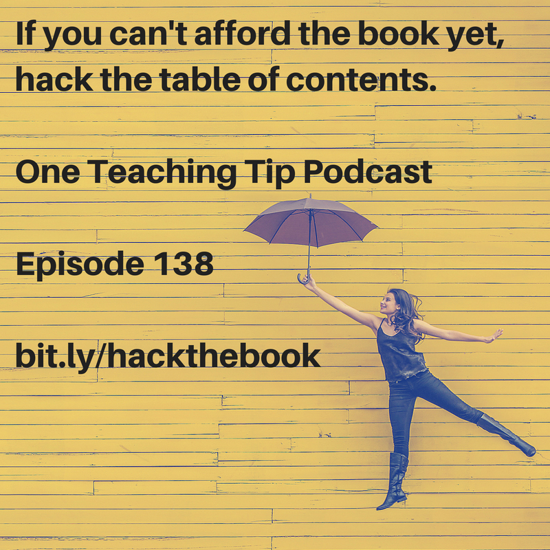 One Teaching Tip