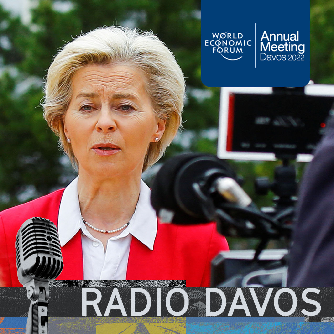 Day 3 at Davos 2022, with EU chief Ursula von der Leyen and artist Harry Yeff