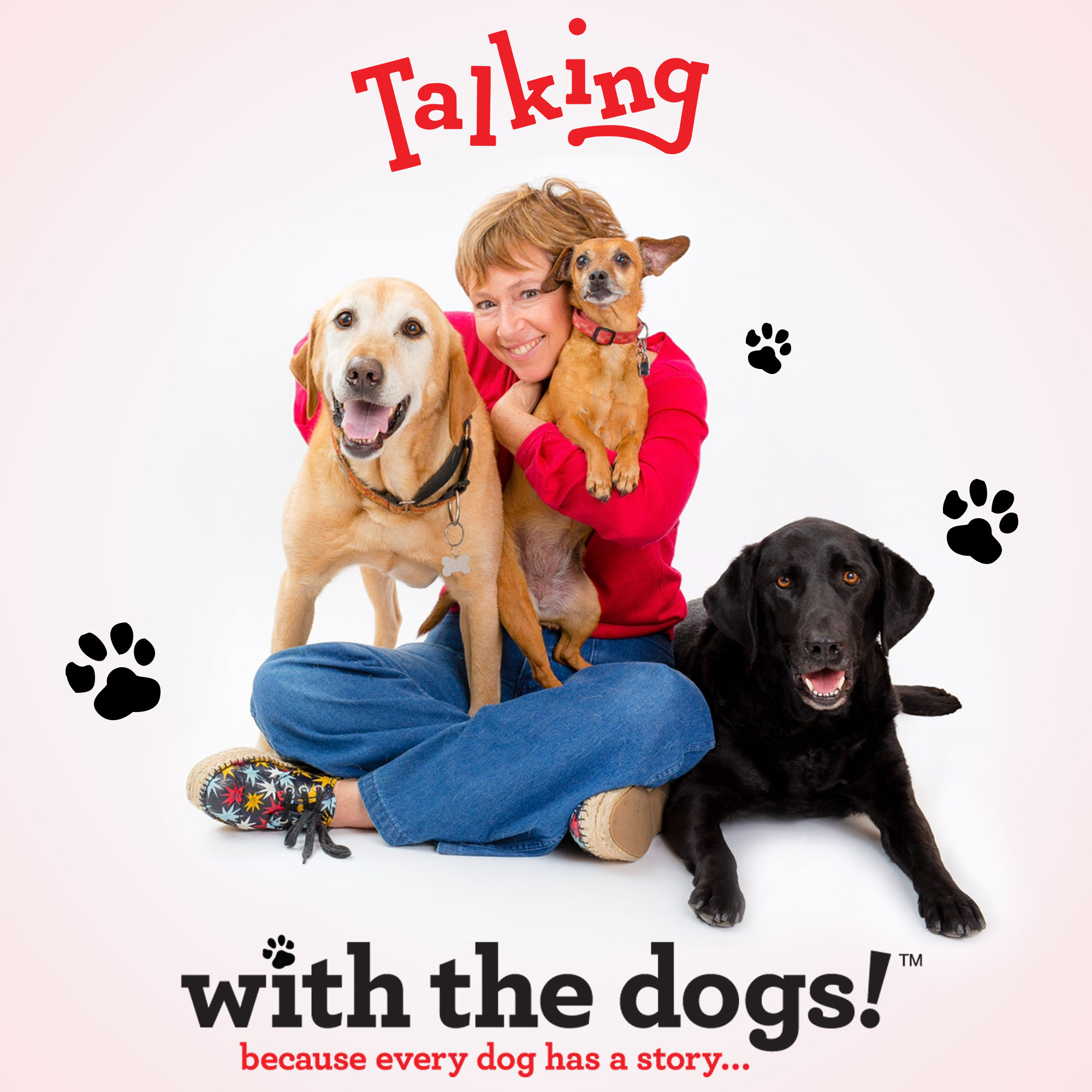Talking with the dogs!