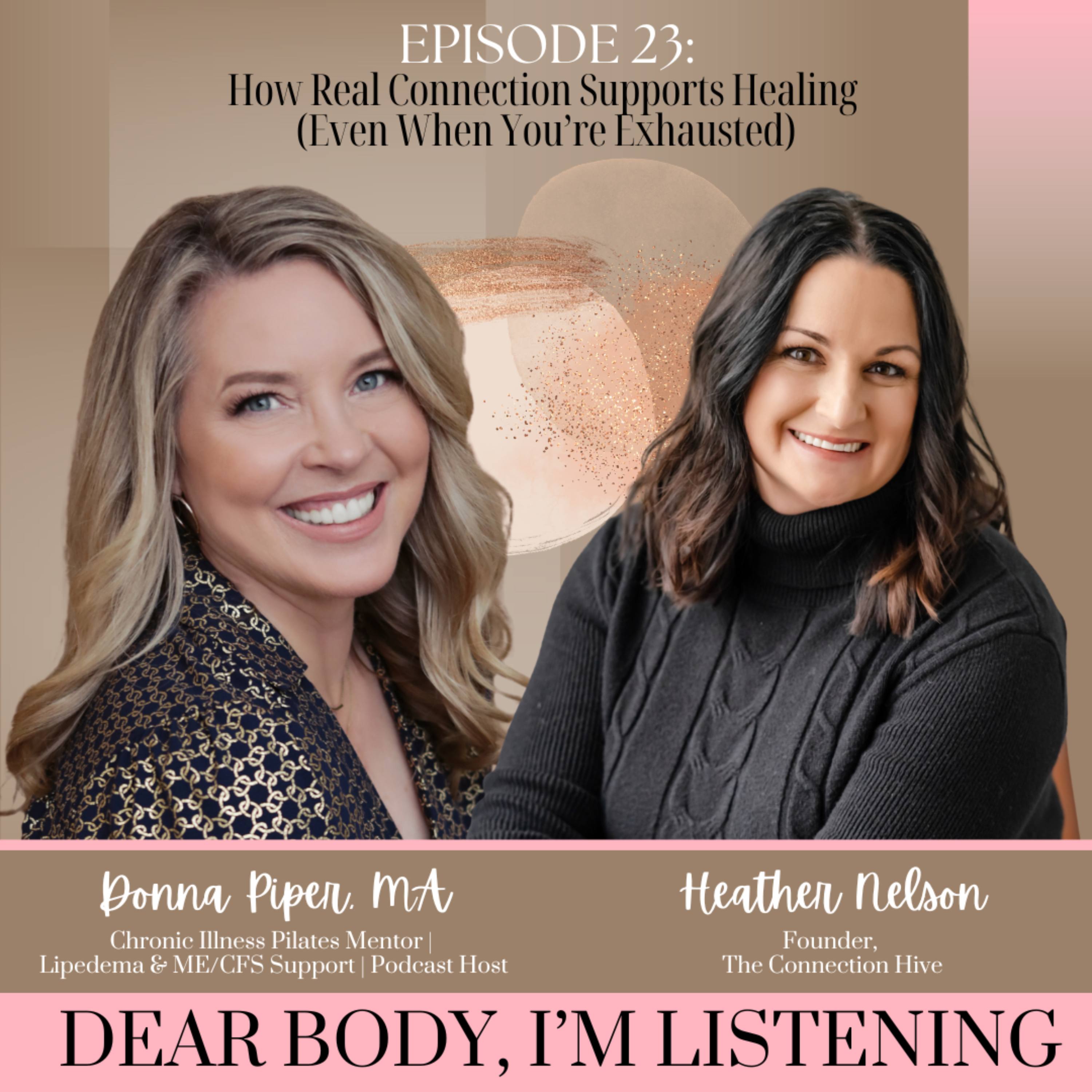 Dear body, I\'m listening