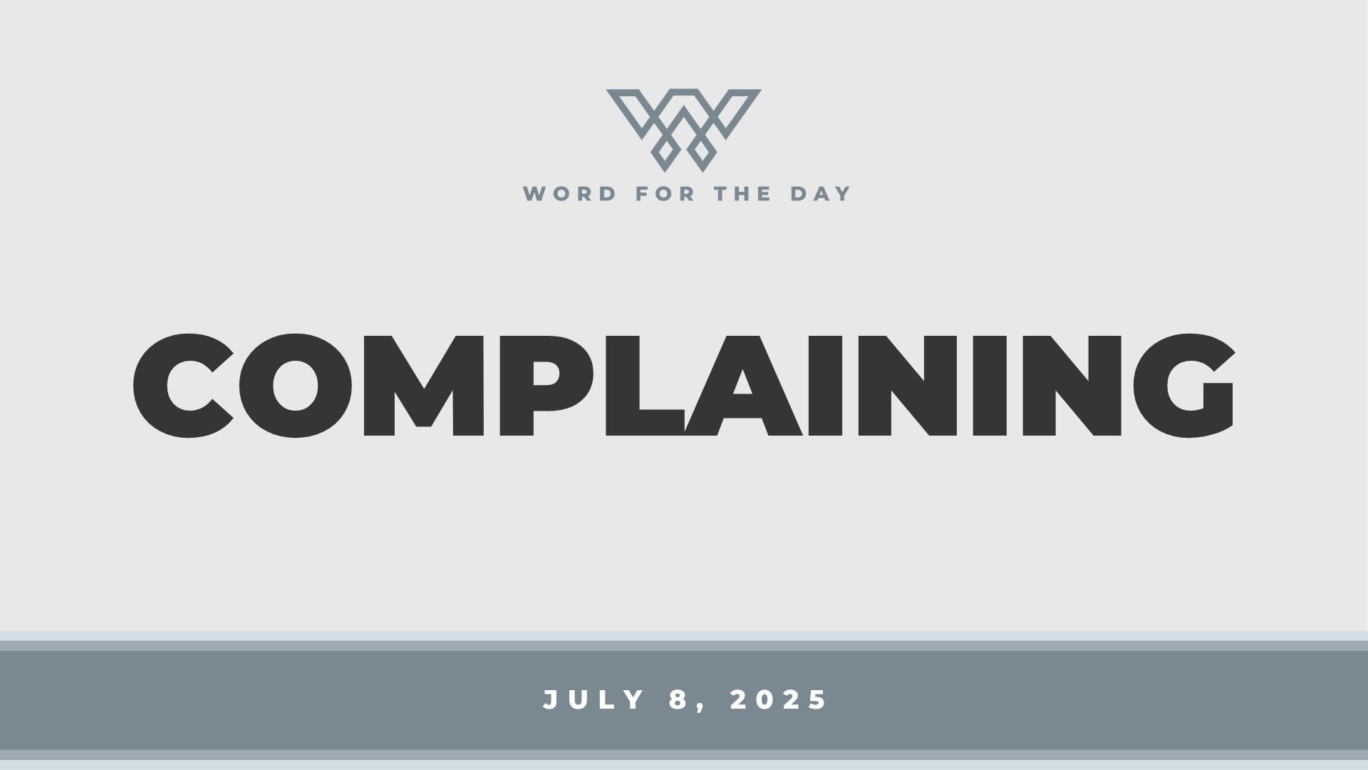Complaining