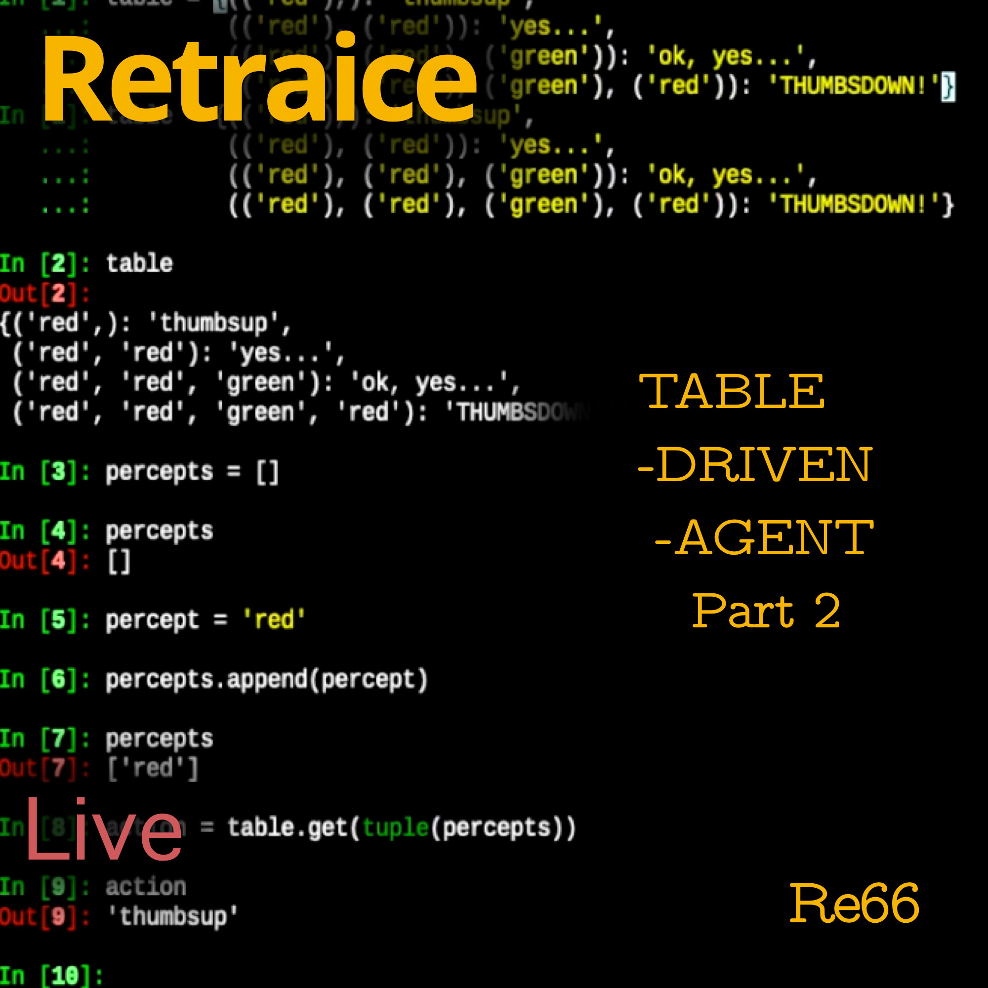 Re66: TABLE-DRIVEN-AGENT Part 2 (AIMA4e p. 48)