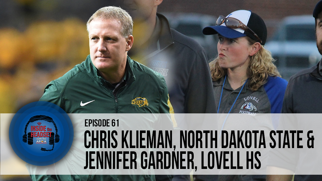 Chris Klieman, Head Coach - North Dakota State and Jennifer Gardner, Head Coach - Lovell HS (WY)