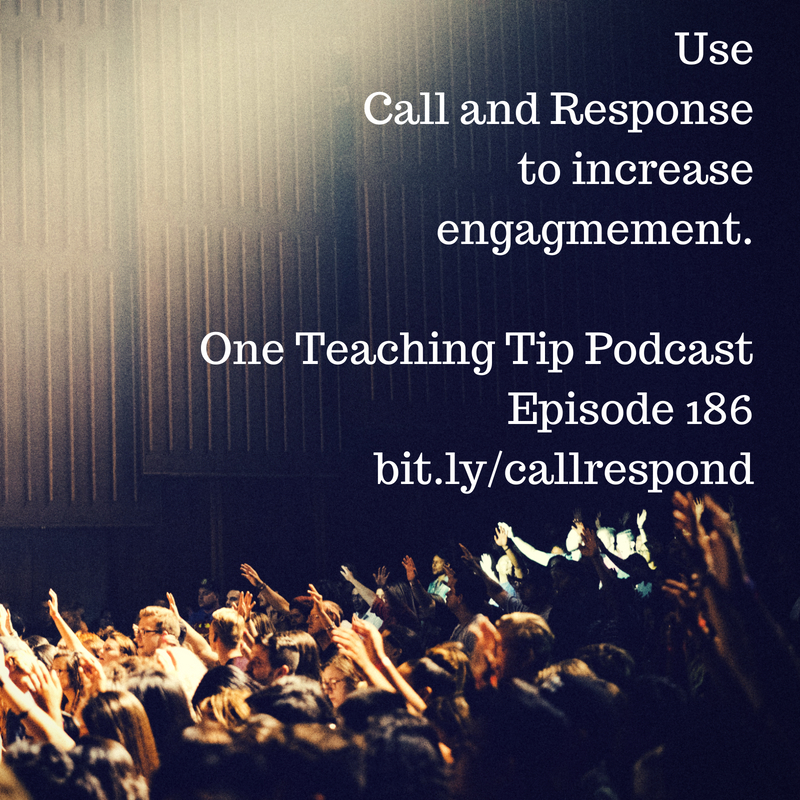 One Teaching Tip