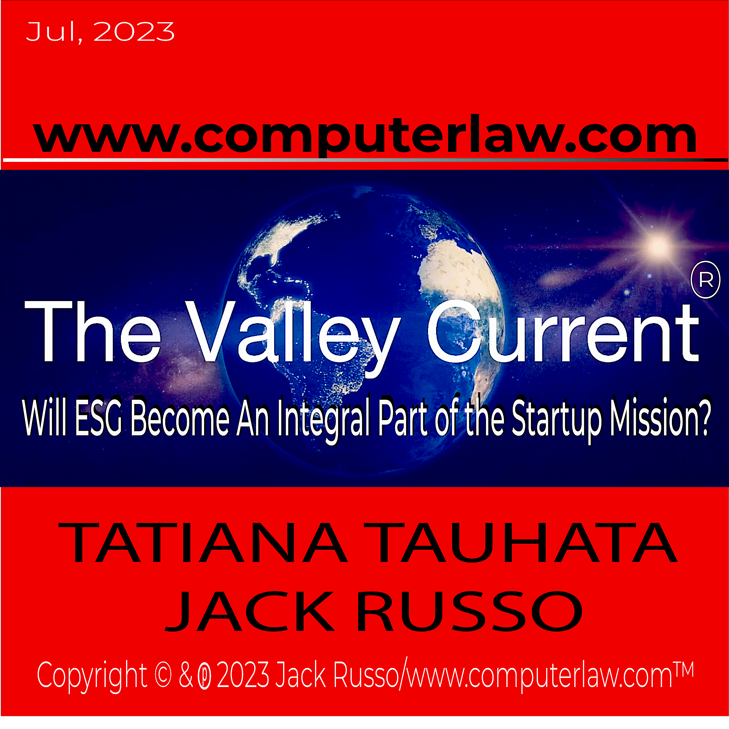 The Valley Current®: Will ESG Become An Integral Part of the Startup Mission?