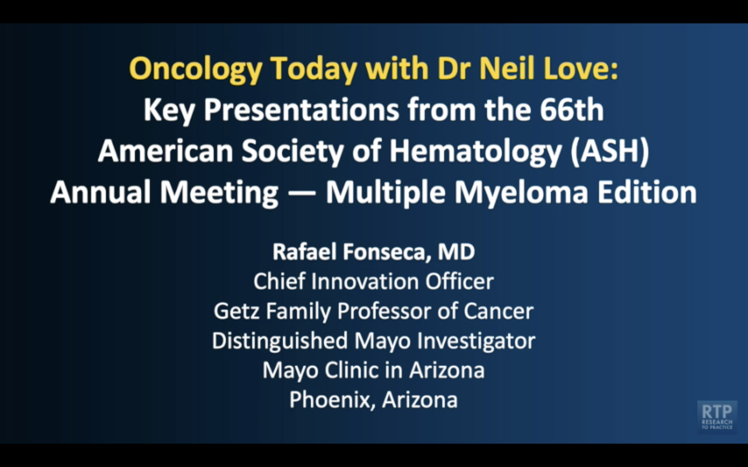 Research To Practice | Oncology Videos