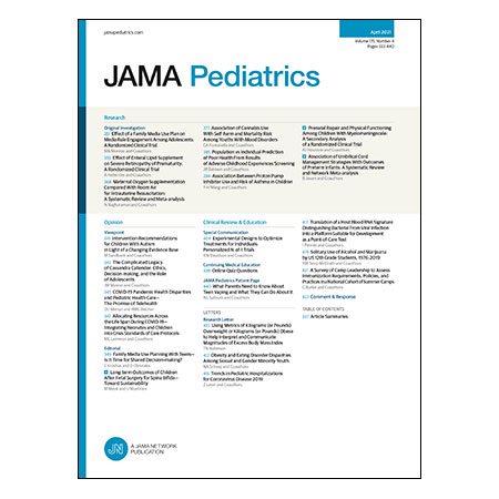 JAMA Pediatrics Editors\' Summary