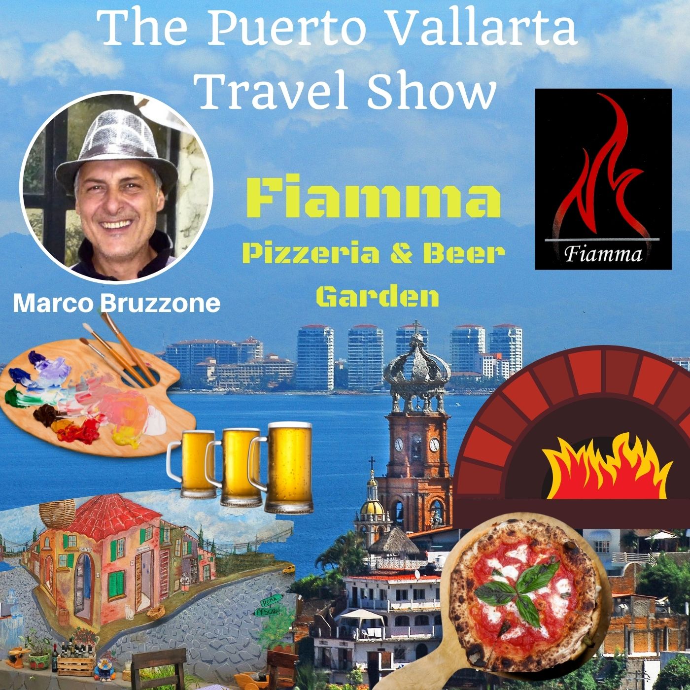 Fiamma Pizzeria and Beer Garden in Puerto Vallarta Mexico