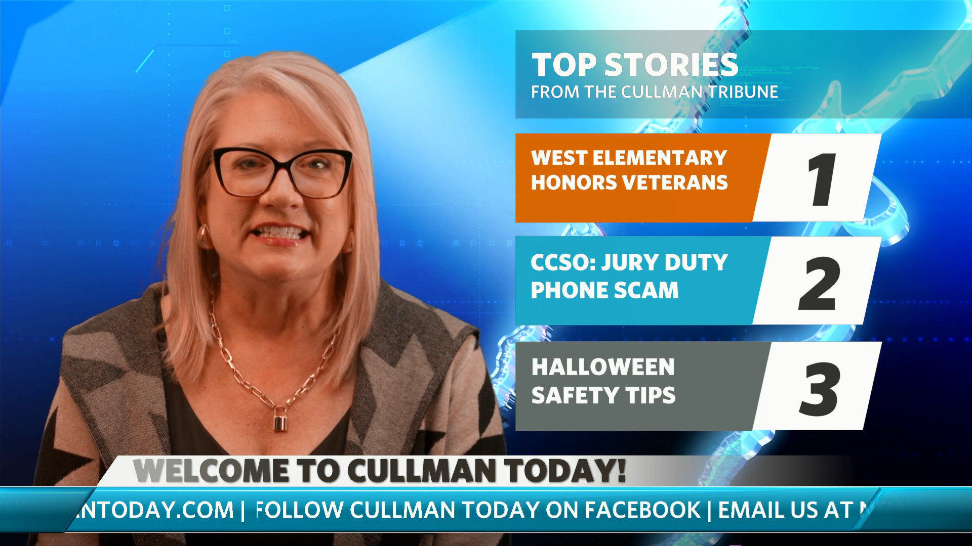 Veterans tributes at West Elementary | Jury duty scam alert | Trick-or-treat safety