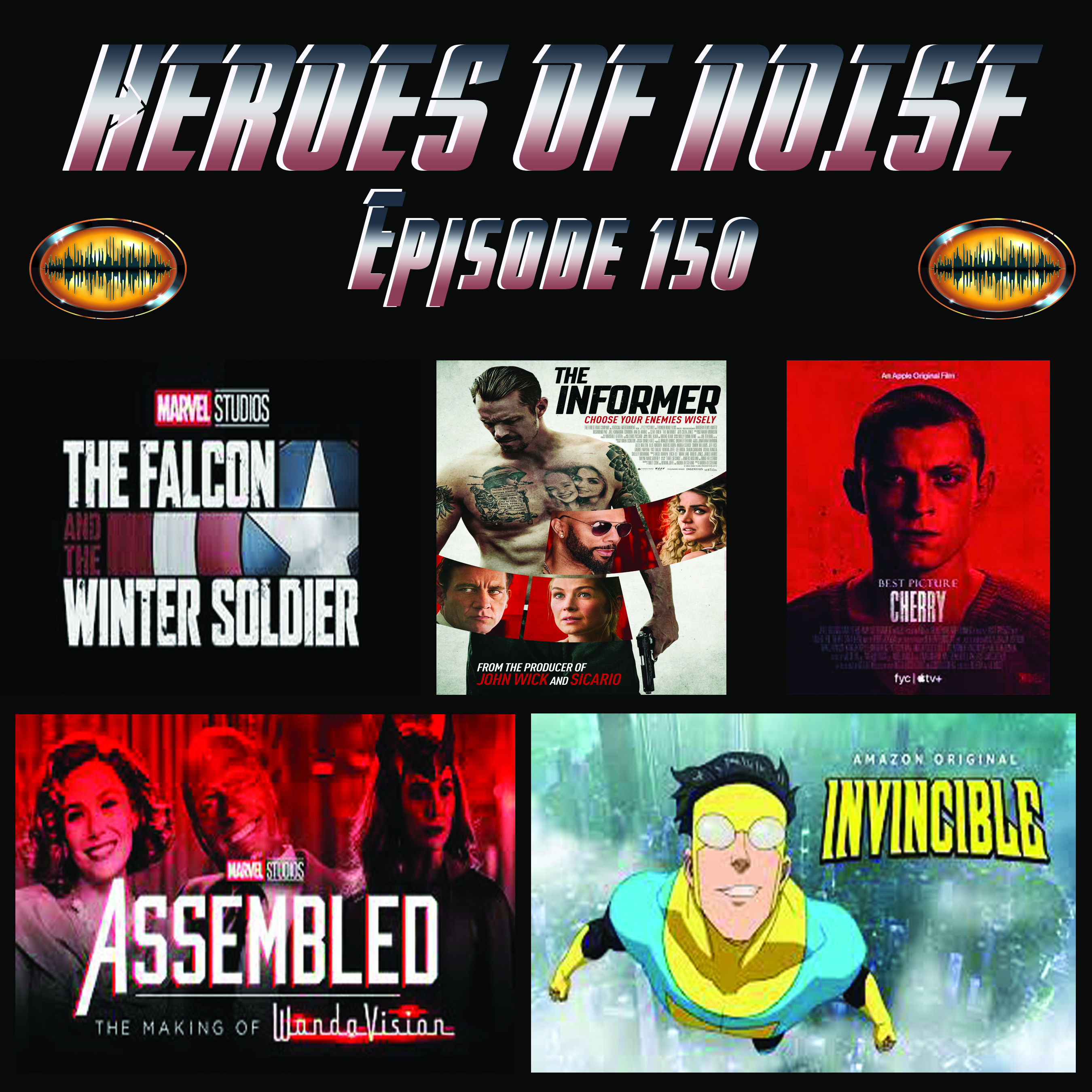 The Falcon and The Winter Soldier, The Informer, Cherry, Assembled:The Making Of WandaVision, and Invincible