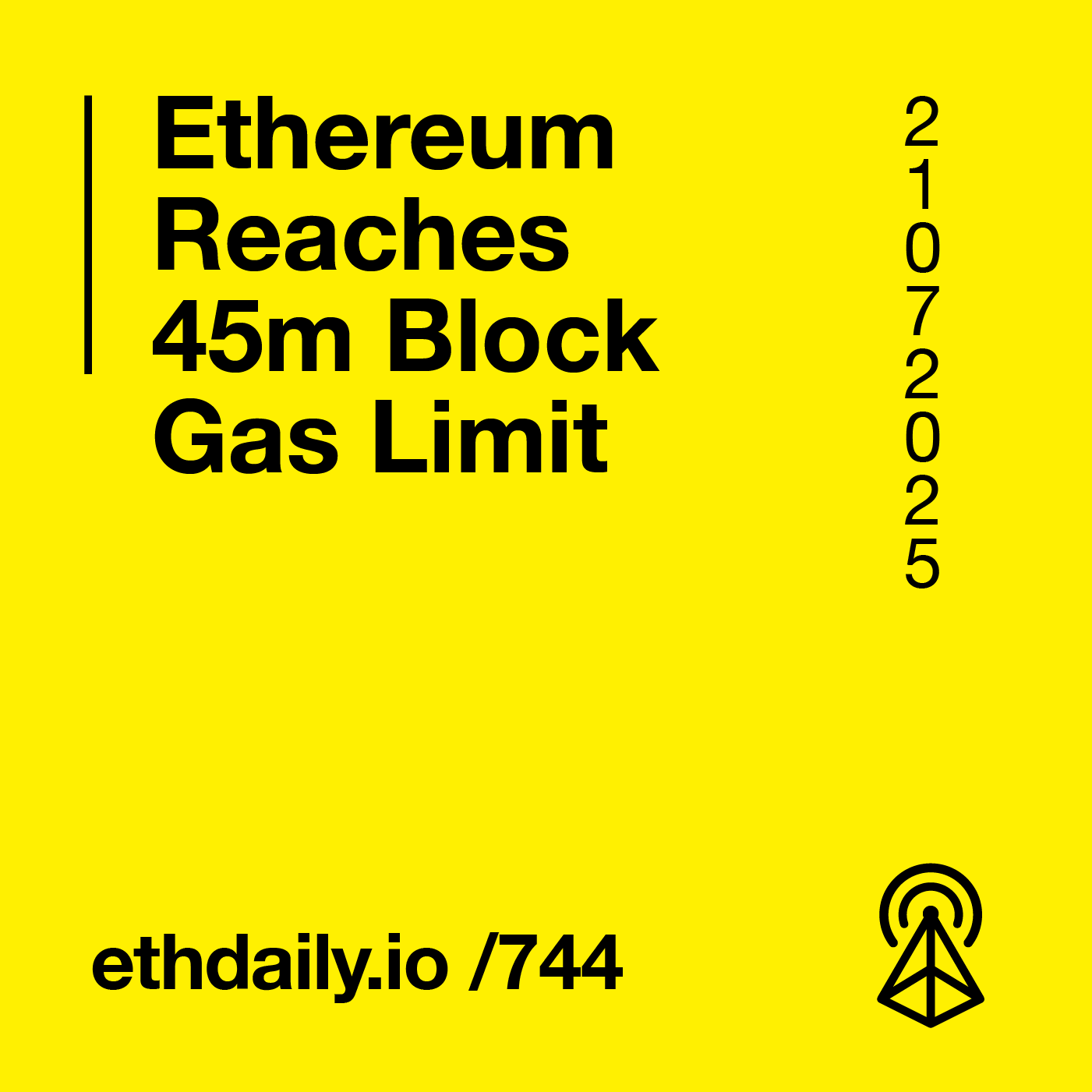 Ethereum Hits 45m Block Gas Limit
