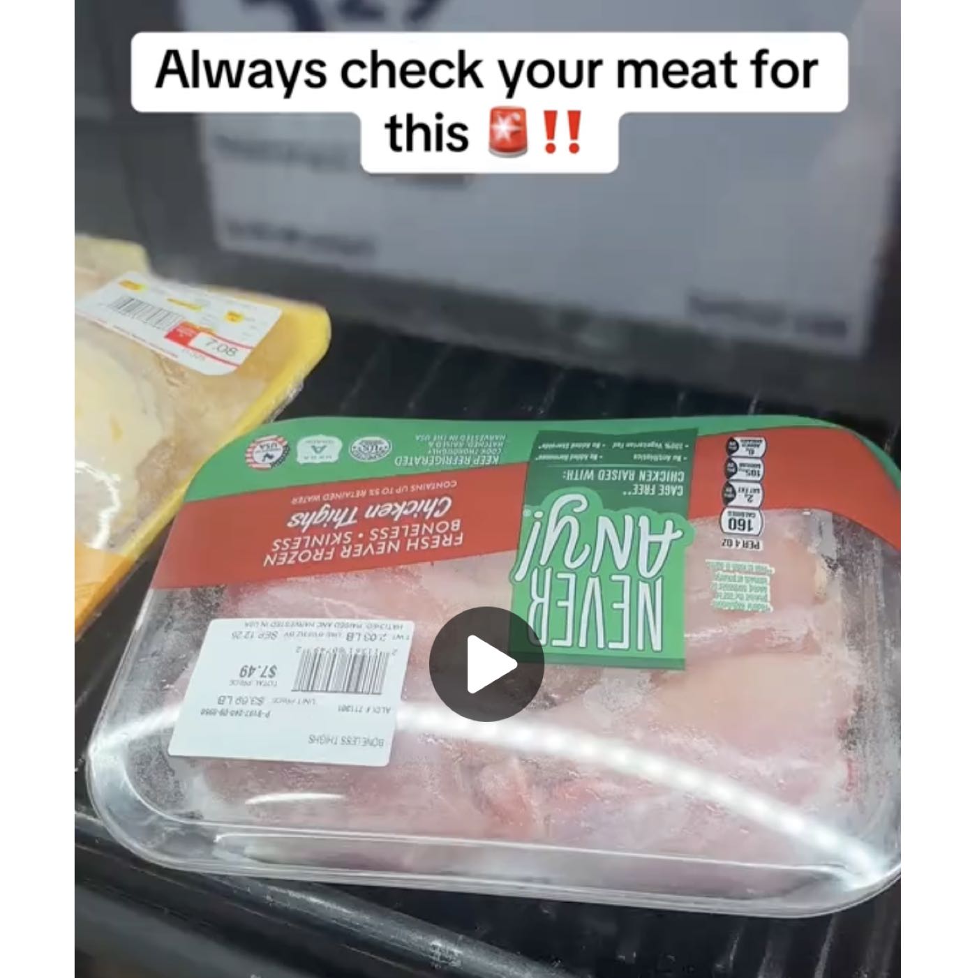 827. Bloated Meat Packages