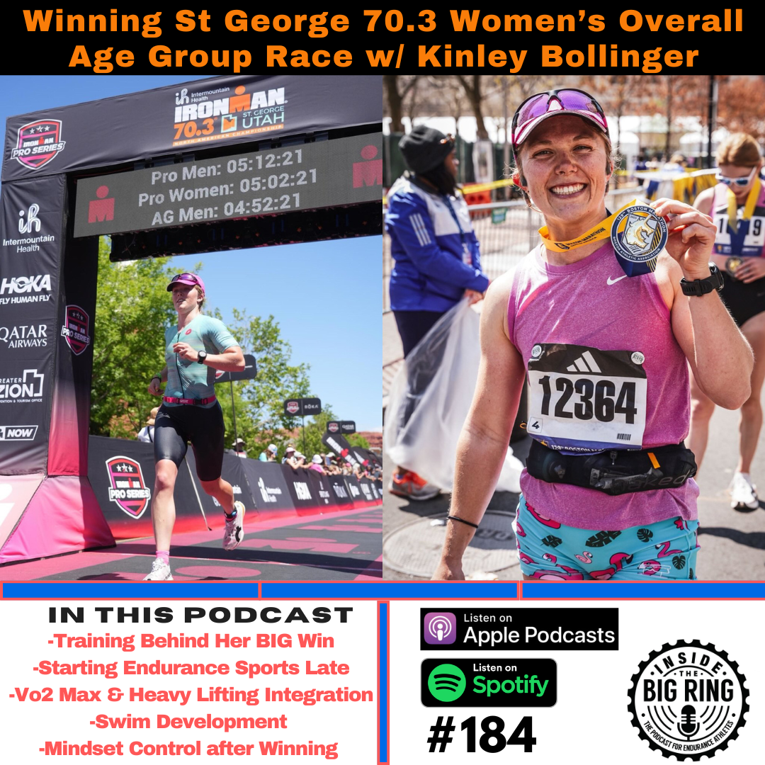 184: FULL Training Talk w/ Kinley Bollinger (St George 70.3 Overall AG Women's Champ)