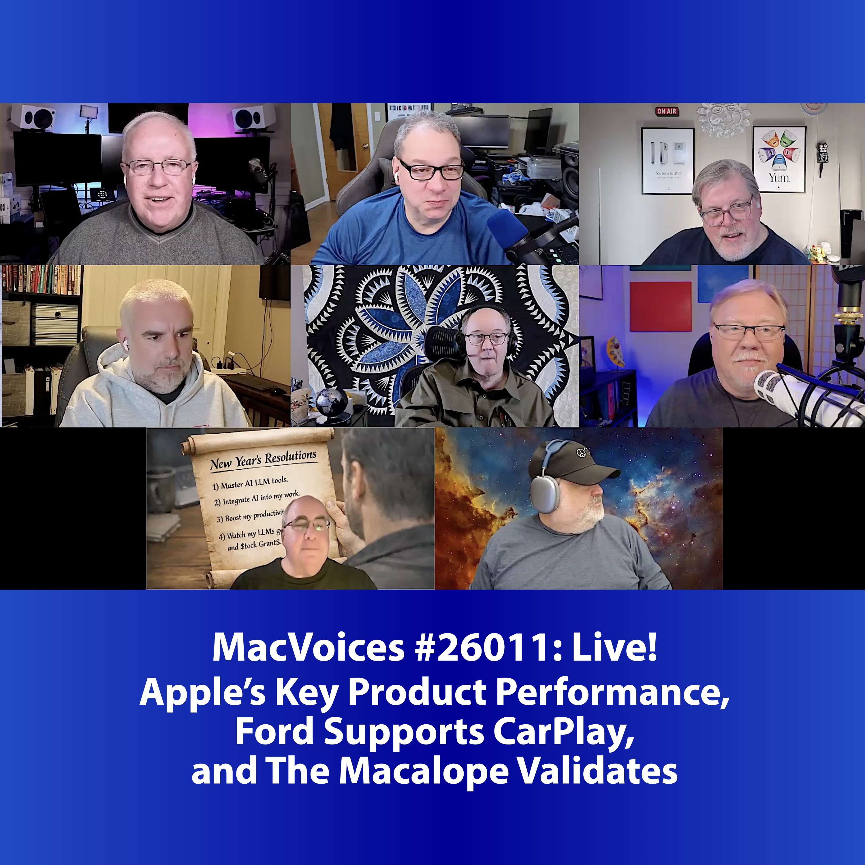 MacVoices #26011: Live! - Apple's Key Product Performance, Ford Supports CarPlay, and The Macalope Validates