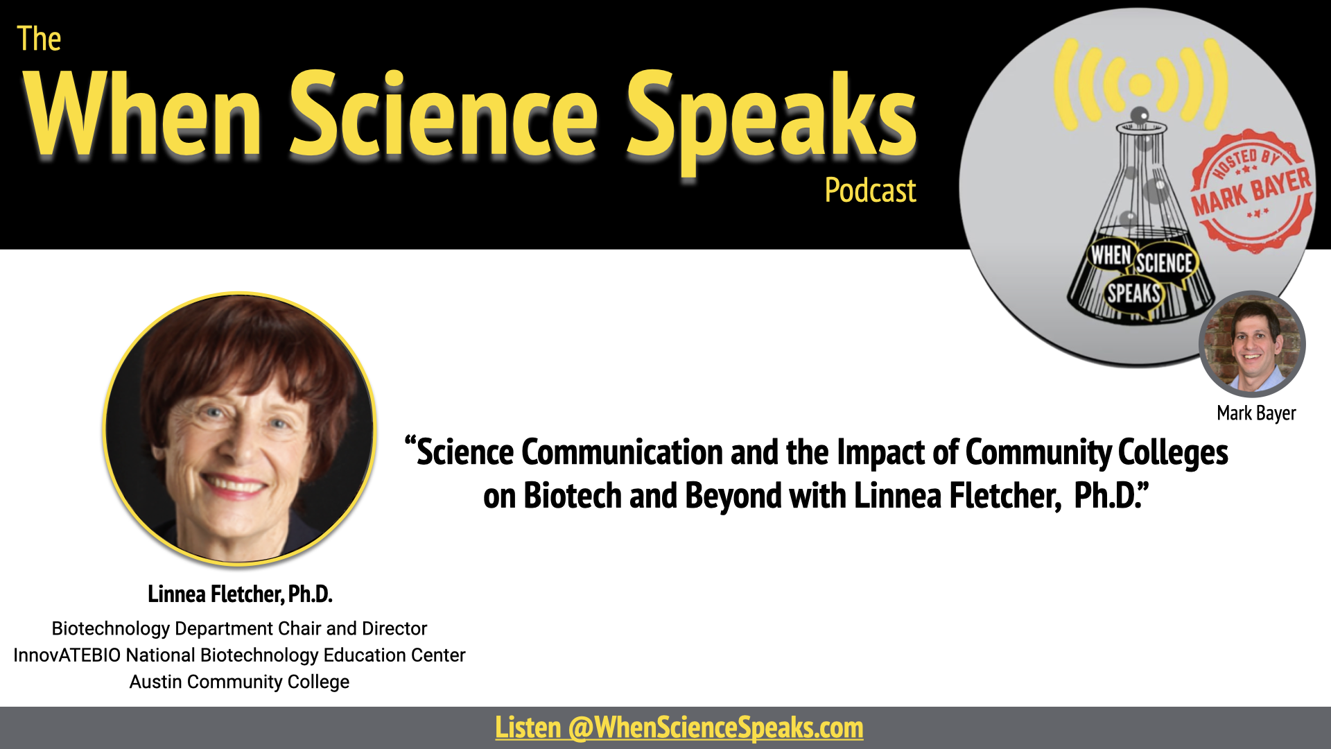 Science Communication and the Impact of Community Colleges on Biotech and Beyond with Linnea Fletcher, Ph.D.