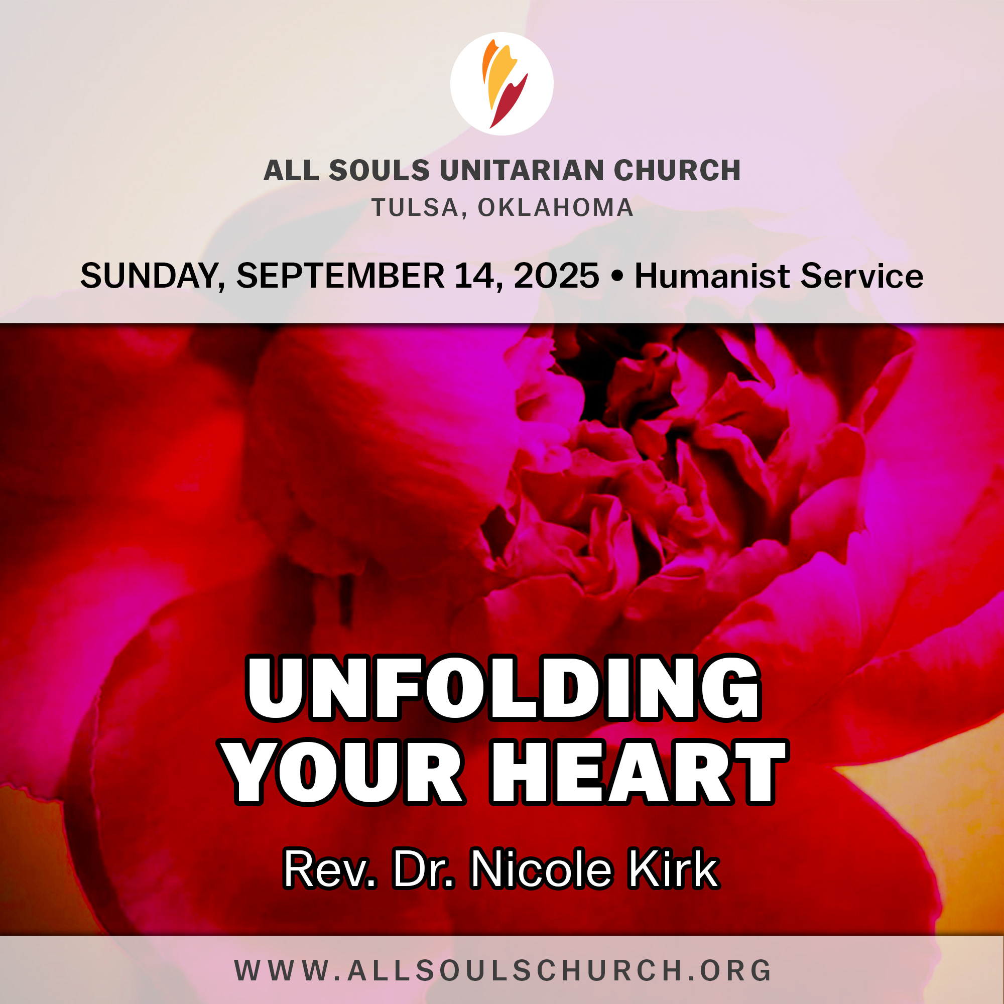 'UNFOLDING YOUR HEART' - Rev. Dr. Nicole Kirk