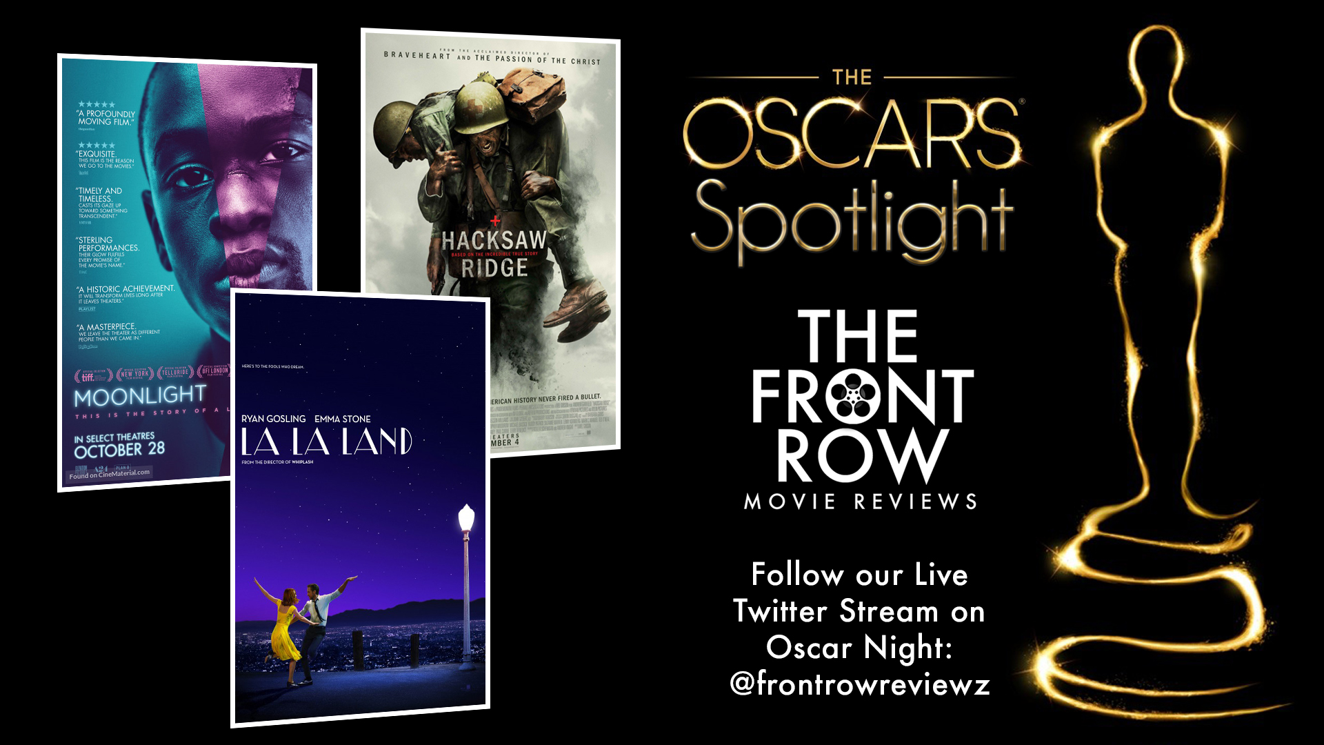 Oscar Spotlight - La La Land, Moonlight, Hacksaw Ridge