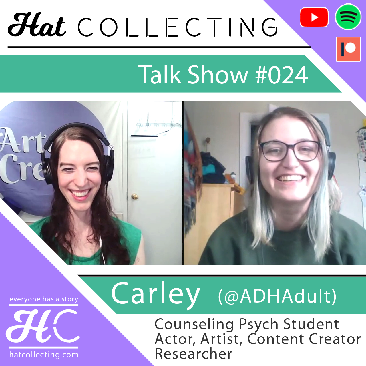 #024 Carley aka @ADHadult (Counseling Psych Student, Researcher, Actor, Artist, TikTok sensation)