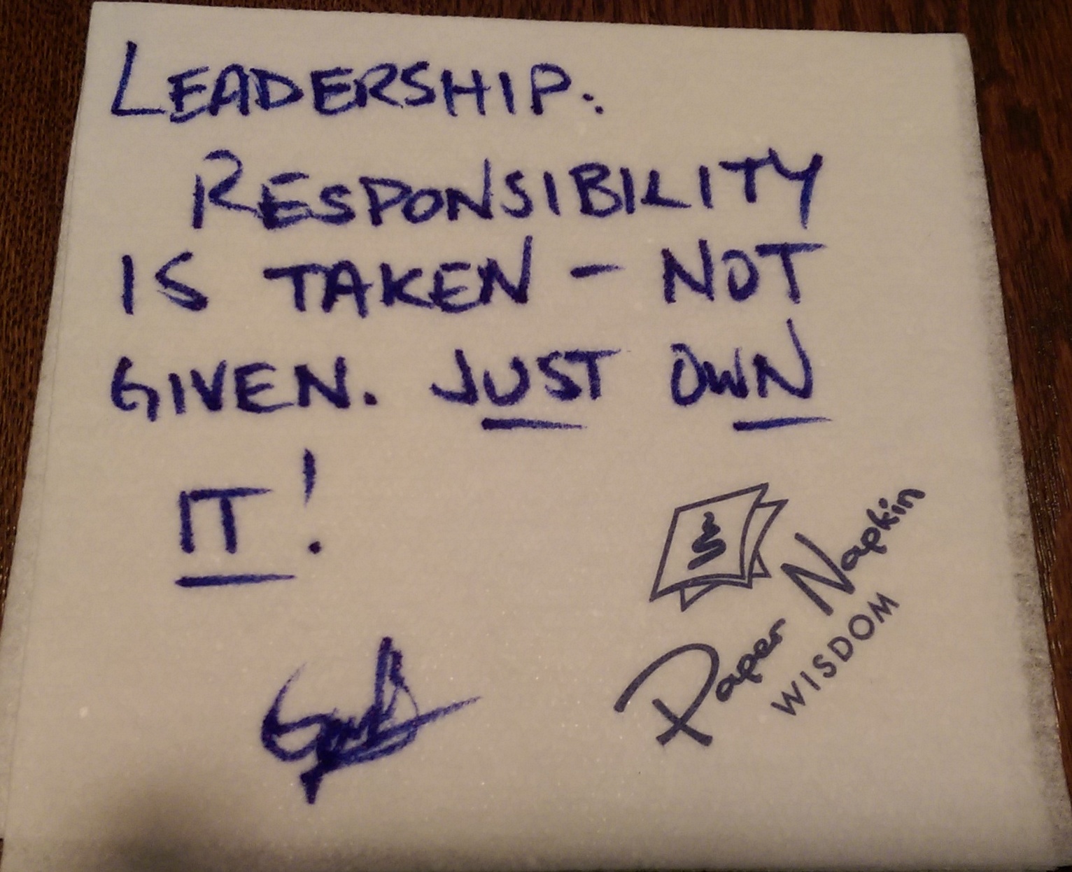 TA 3: Take Responsibility over Blame