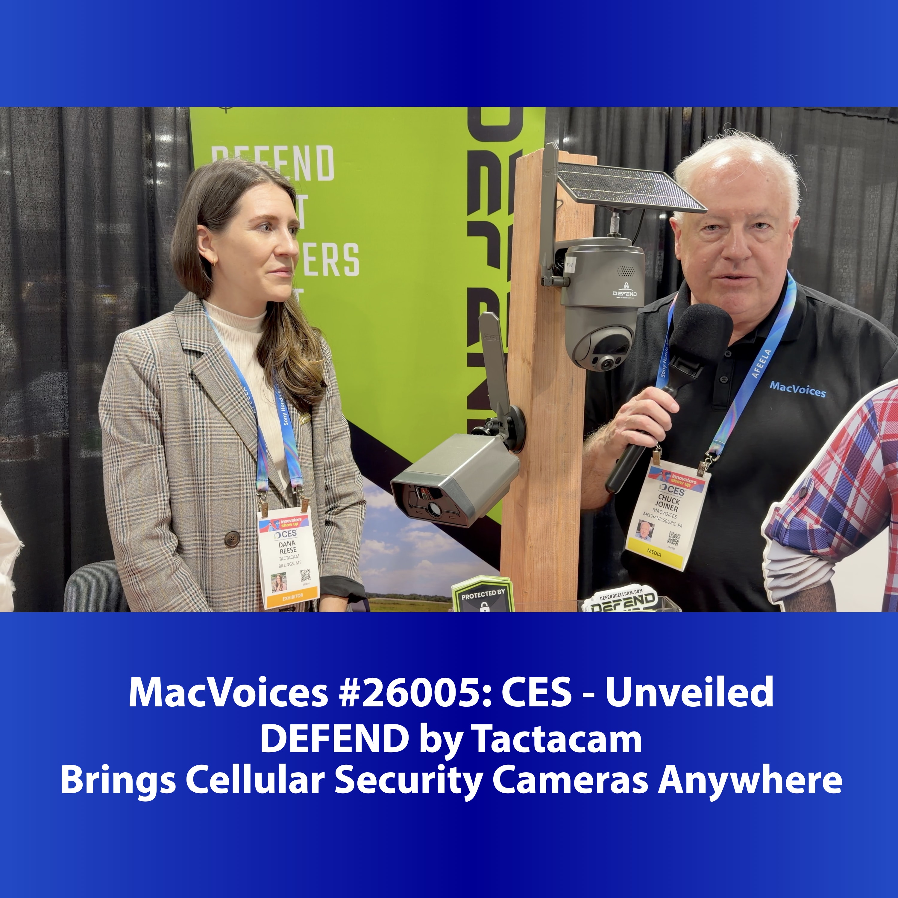 MacVoices #26005: CES Unveiled - DEFEND by Tactacam Brings Cellular Security Cameras Anywhere