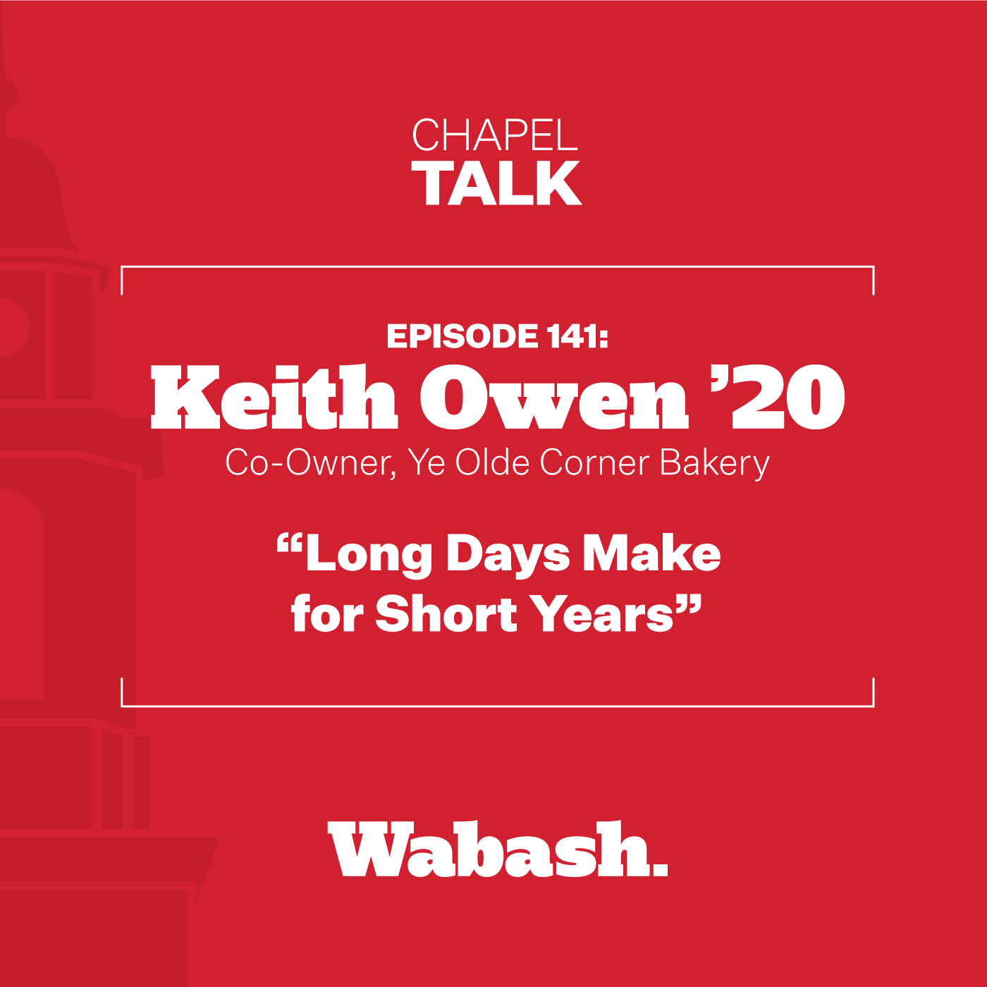 Chapel Talk at Wabash College