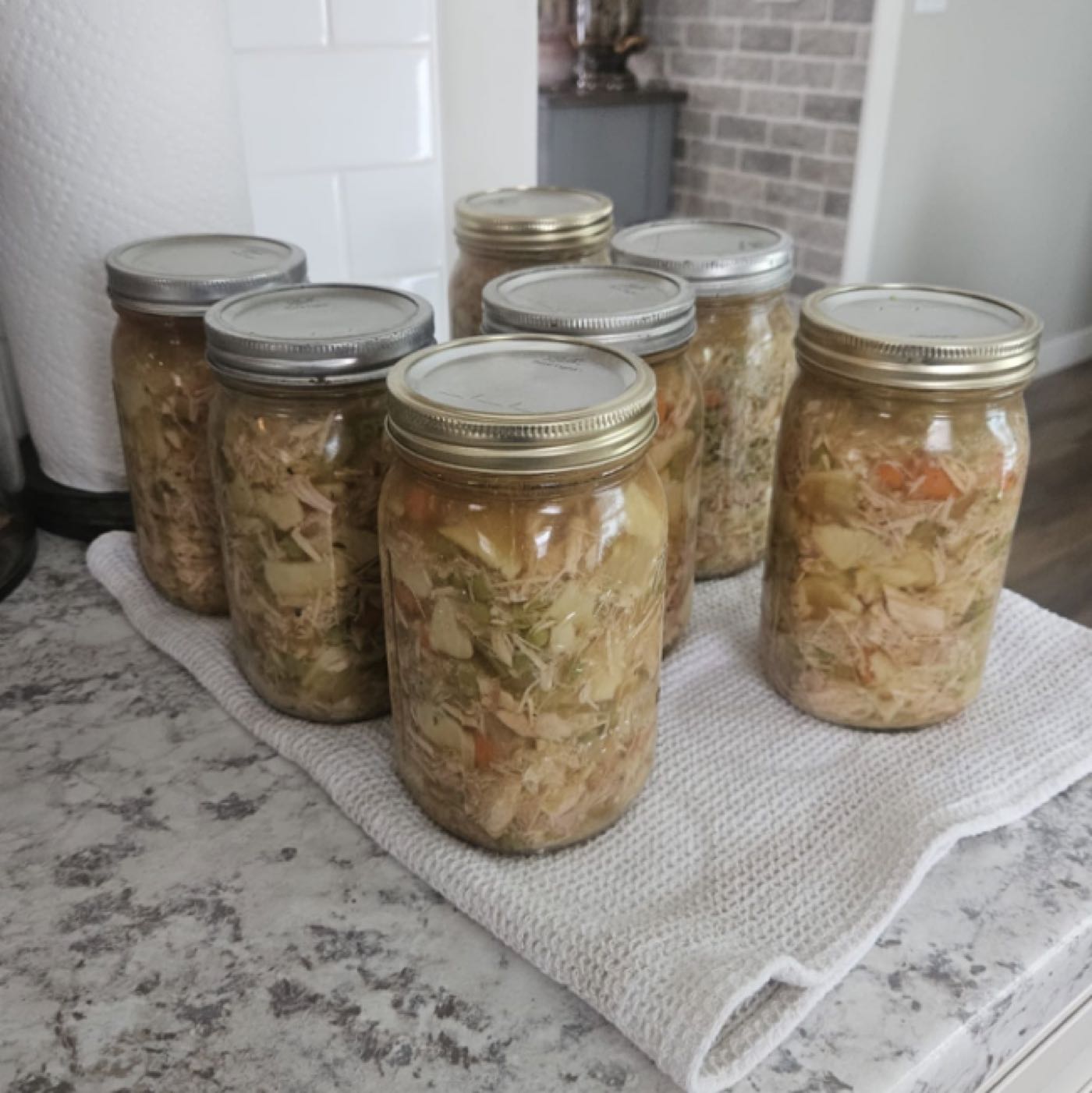 857. Water Bathed Canned Turkey Noodle Soup