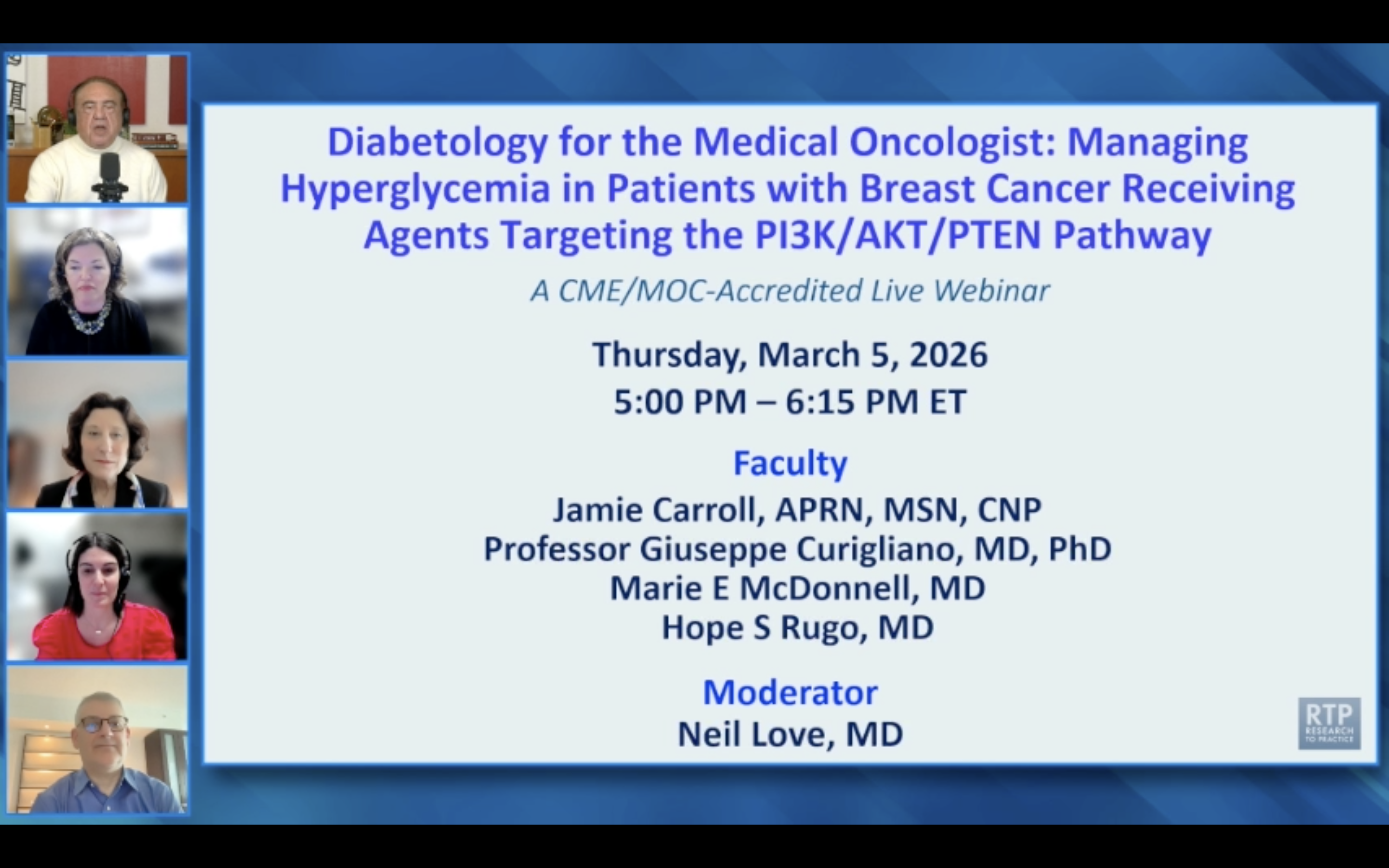 Diabetology in Breast Cancer — Managing Hyperglycemia in Patients with Breast Cancer Receiving Agents Targeting the PI3K/AKT/PTEN Pathway