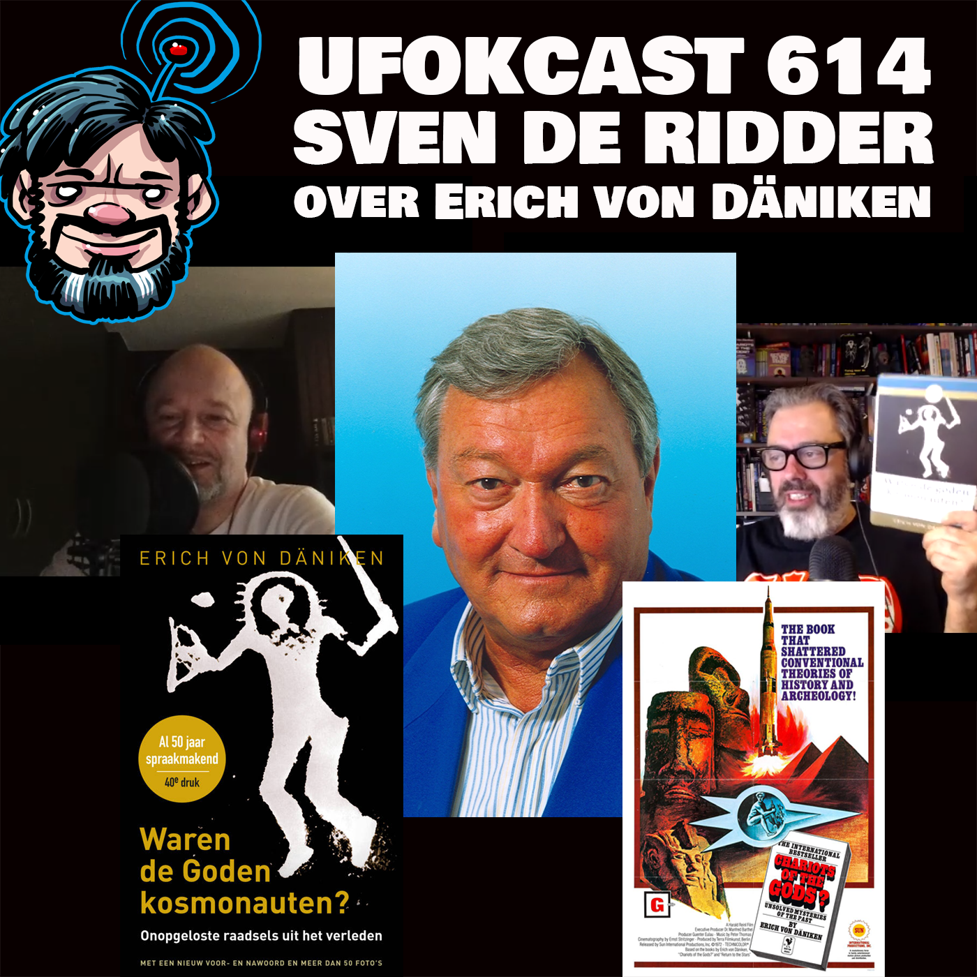 FOKCAST 614: Sven De Ridder over Erich von Däniken met extra gast Frederick Delaere.