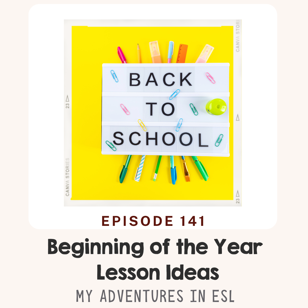 Beginning of the Year Lesson Ideas