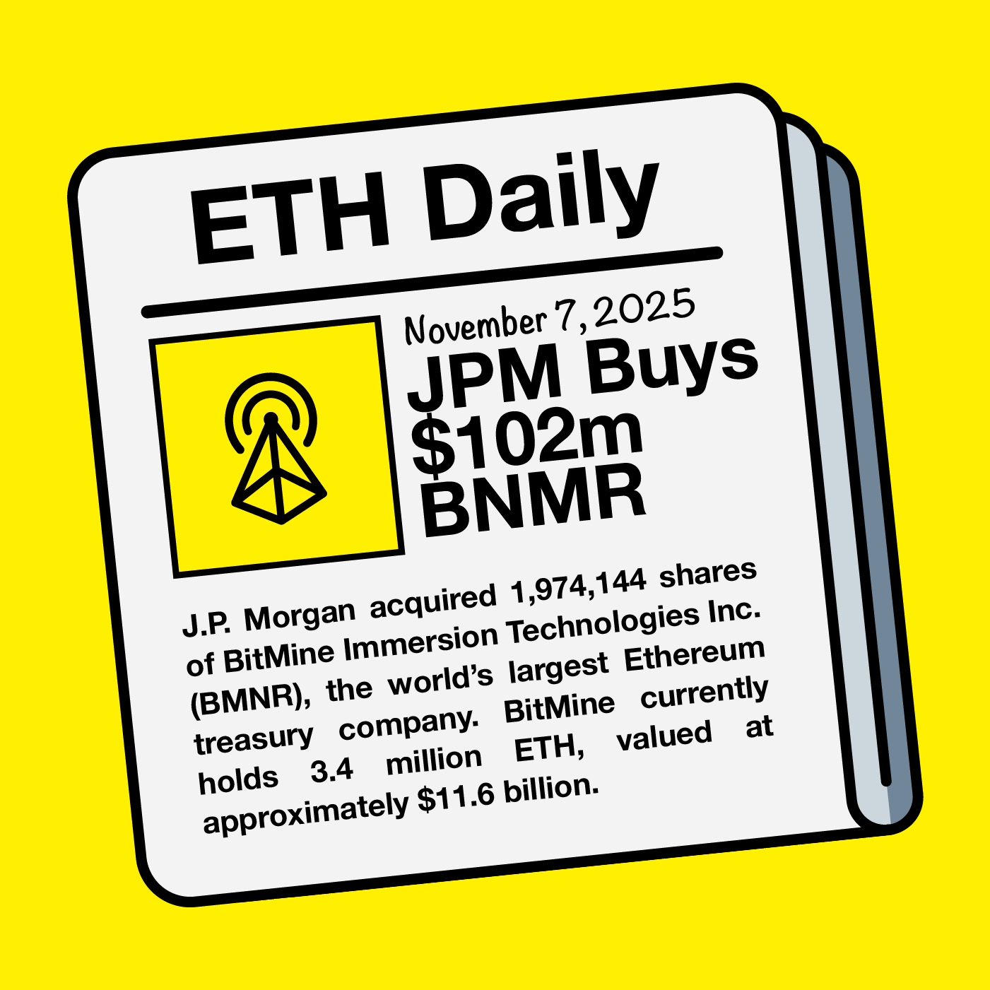 JP Morgan Buys $102m BMNR Shares JP Morgan Buys $102m BMNR Shares
