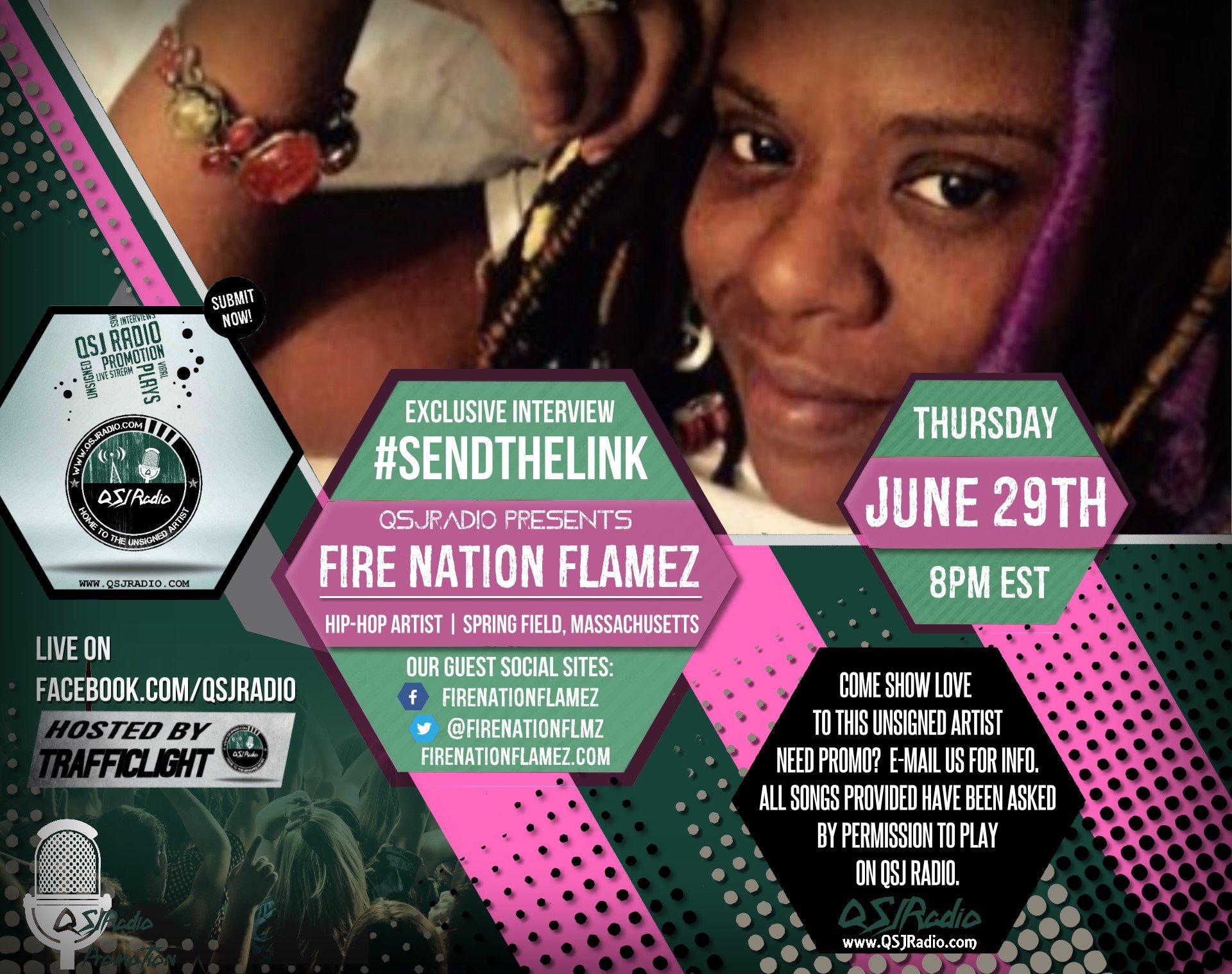 6.29.2017 QSJ Radio's #sendTheLink | FireNation @firenationflmz