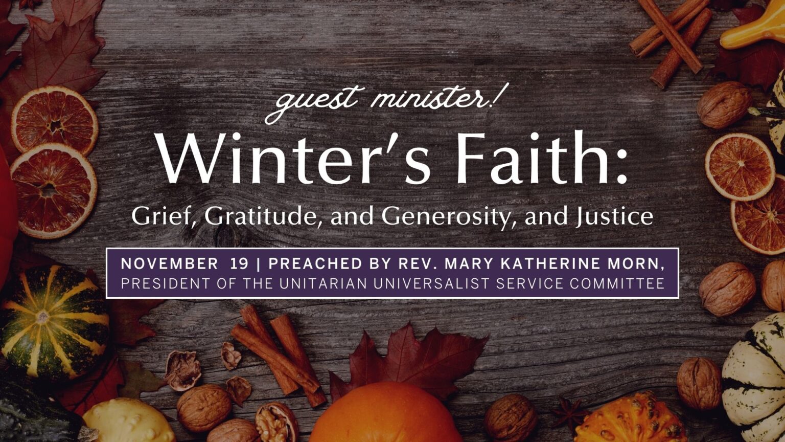 Unitarian Universalist Sermons and Conversations from First Unitarian Church of Dallas