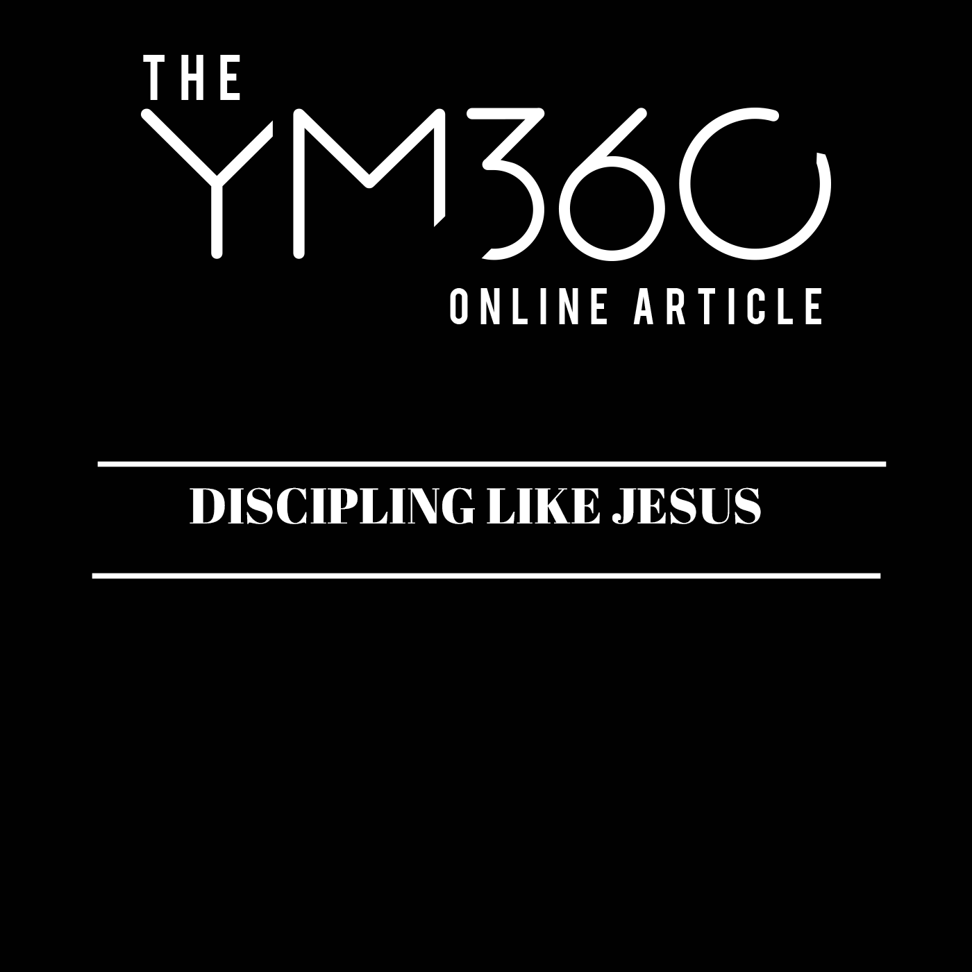 Discipling Like Jesus