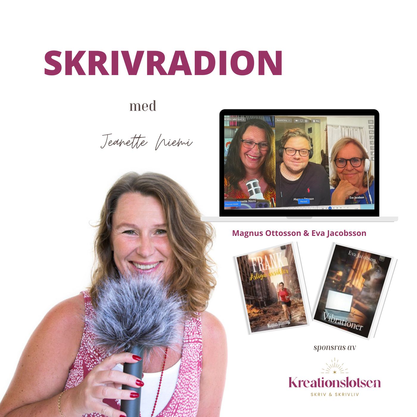 #203 Skrivradion: Ärliga avsikter & Vibrationer Gäst: Magnus Ottosson & Eva Jacobsson