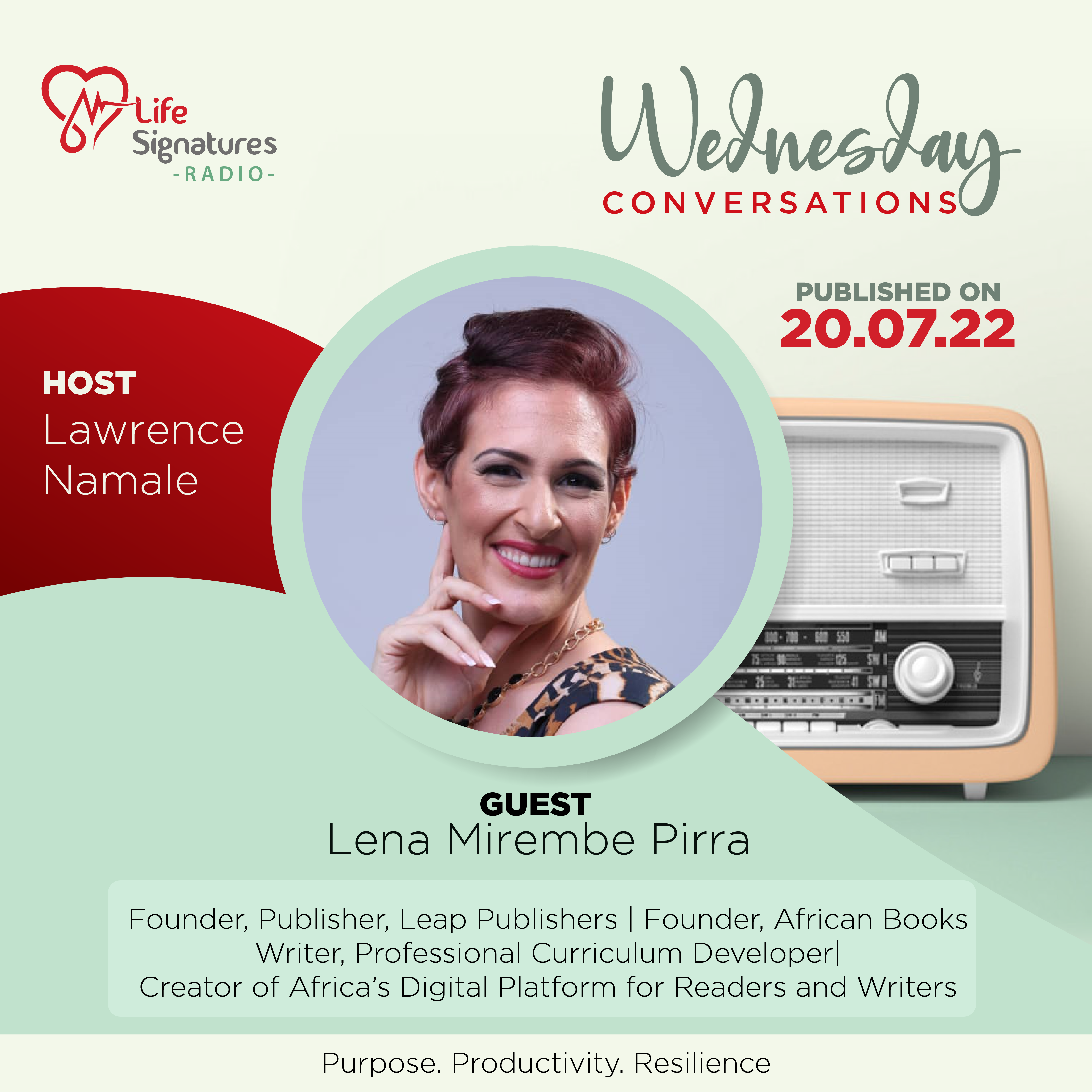 🎉 New #Podcast! 1132. Lena Mirembe. The Calling and Joy of Building Africa's Platform For Authors, Publishers and Readers