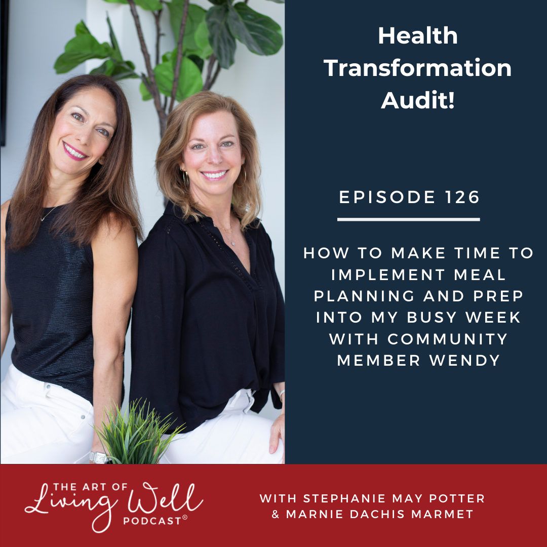 E126: How to make time to implement meal planning and prep into my busy week with community member Wendy