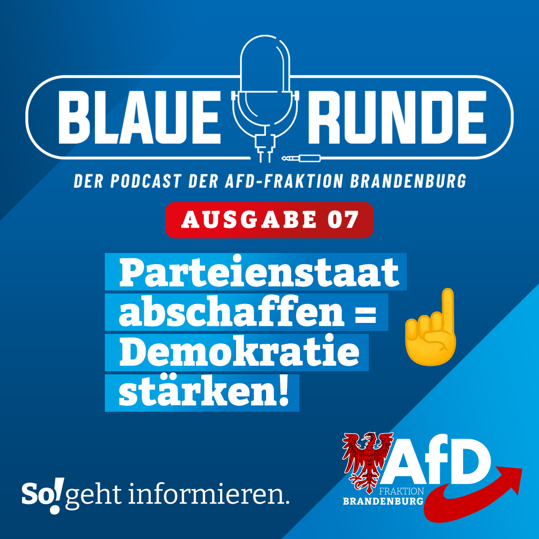 Die Blaue Runde - der Podcast der AfD-Fraktion Brandenburg
