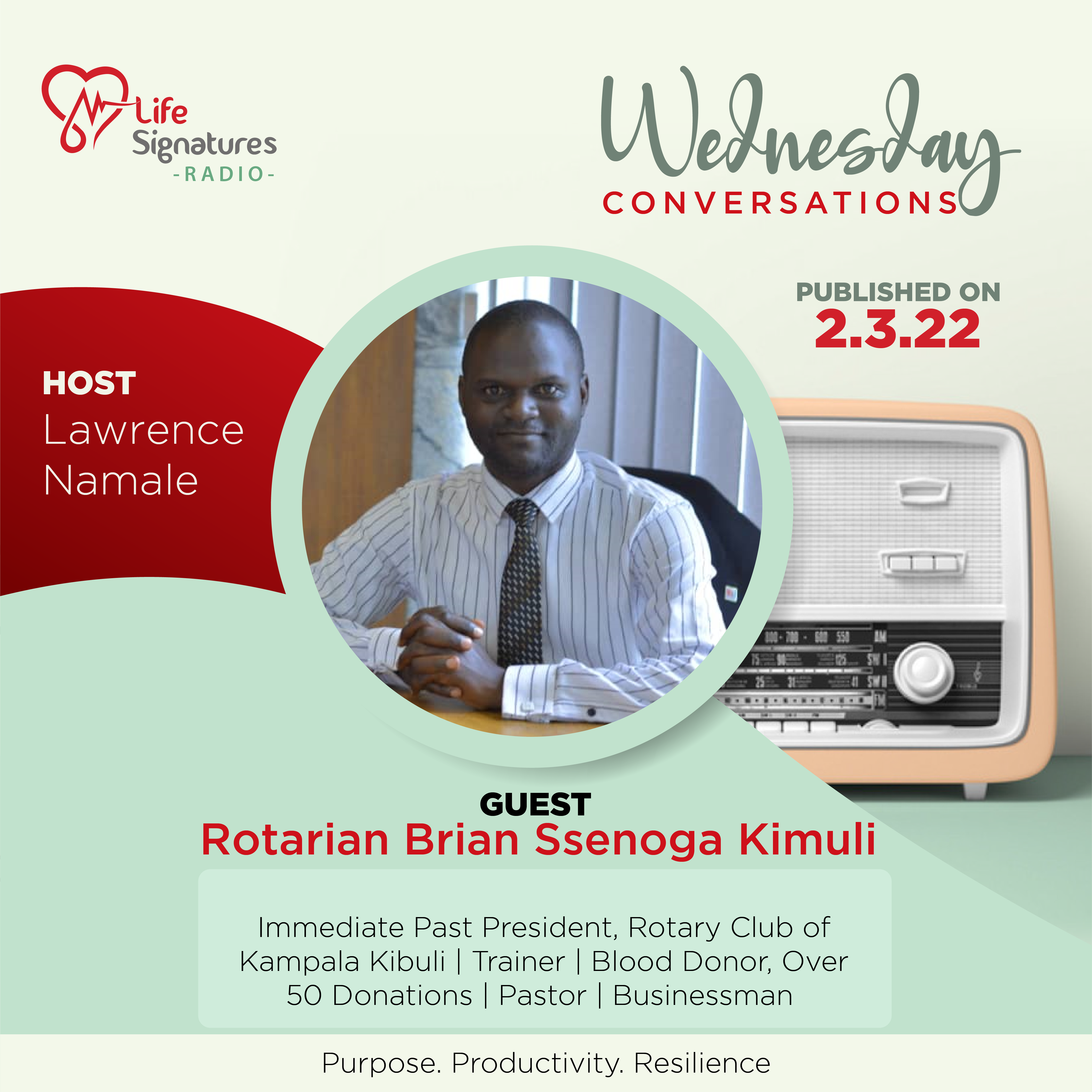 🎉 New #Podcast! 992. Ssenoga Brian. From Street Urchin To Rotarian President. A Tale of Determination