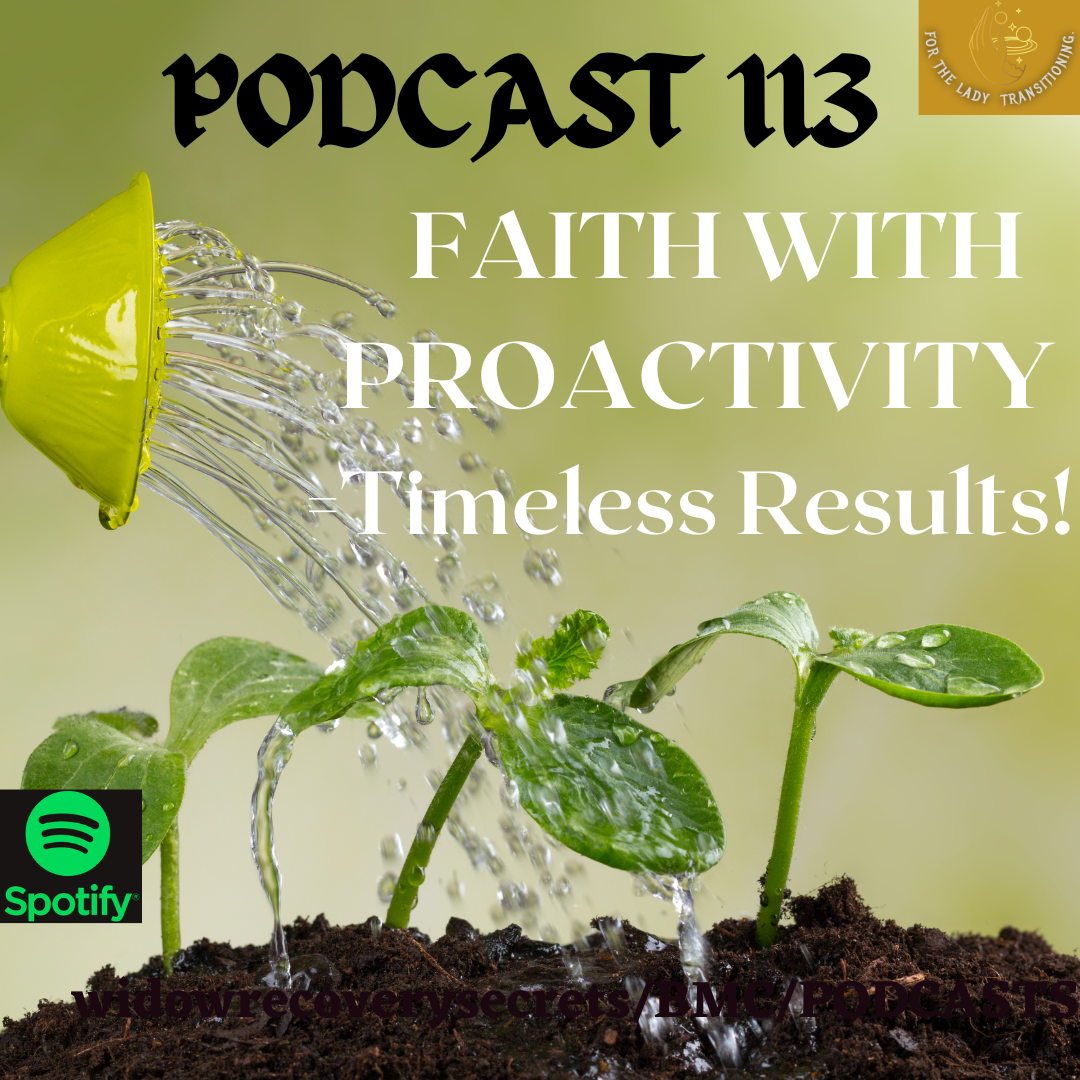 PODCAST 113 HOW TO COMBINE YOUR FAITH WITH BEING PROACTIVE.