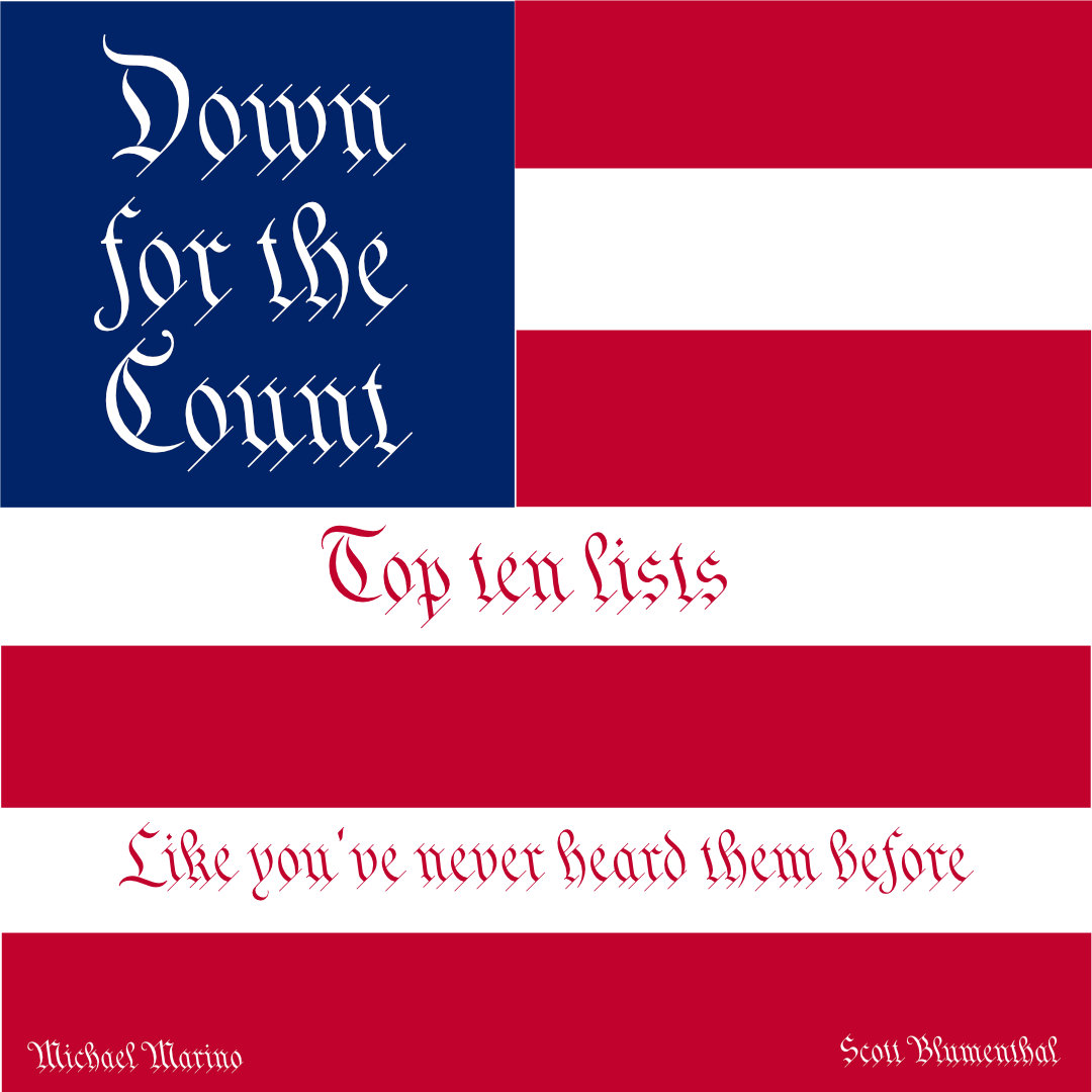 Down for the Count: Top Ten Lists for Everything