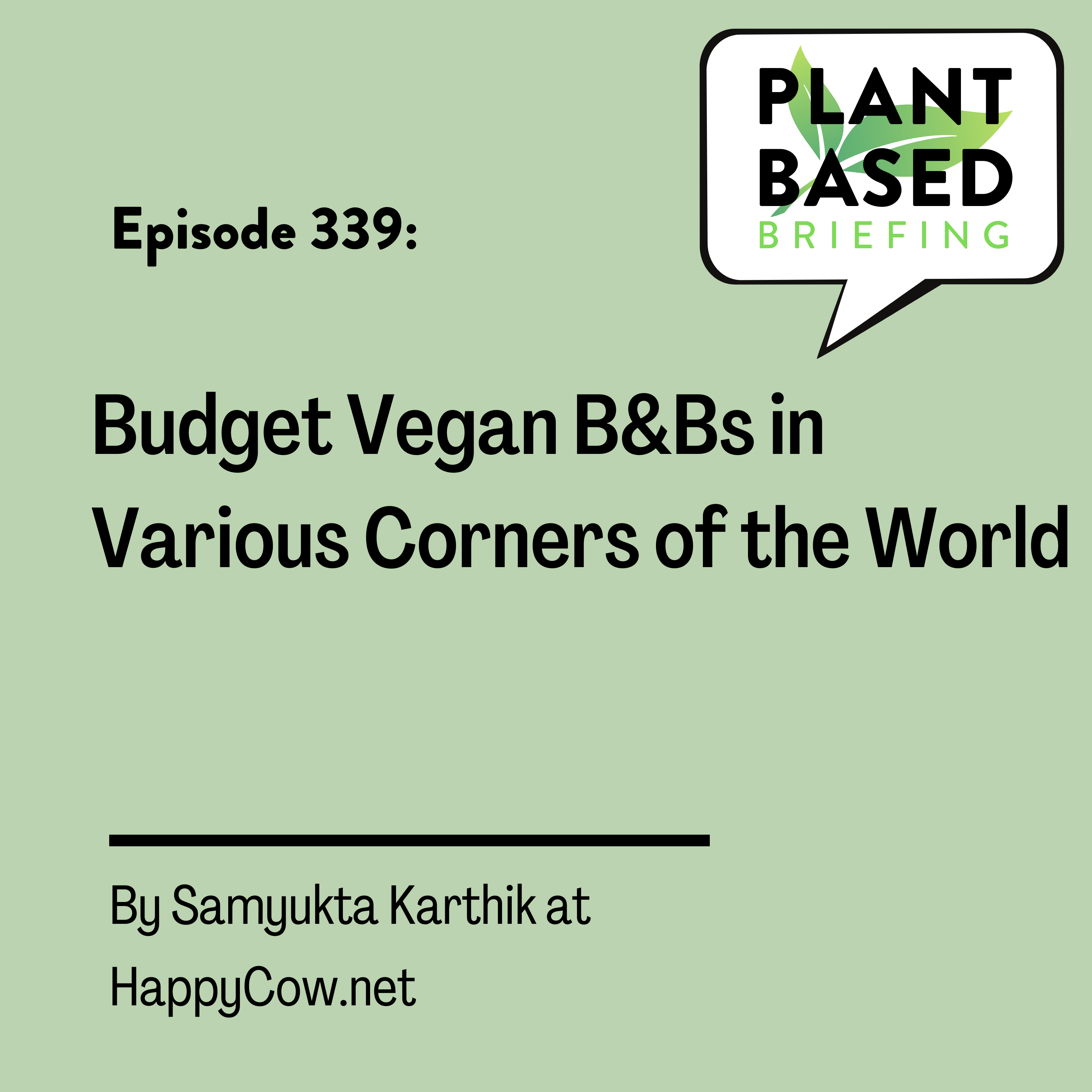 339: Budget Vegan B&Bs in Various Corners of the World from HappyCow.net
