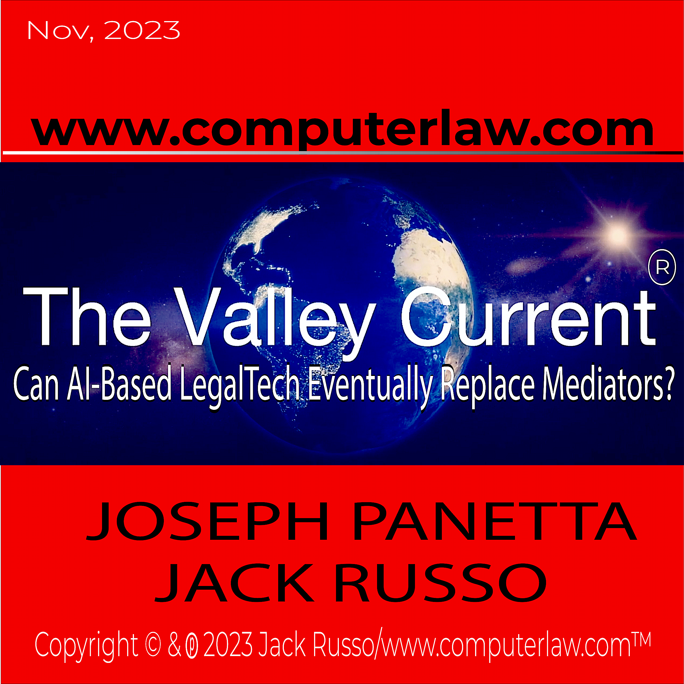 The Valley Current®: Can AI-Based LegalTech Eventually Replace Mediators?