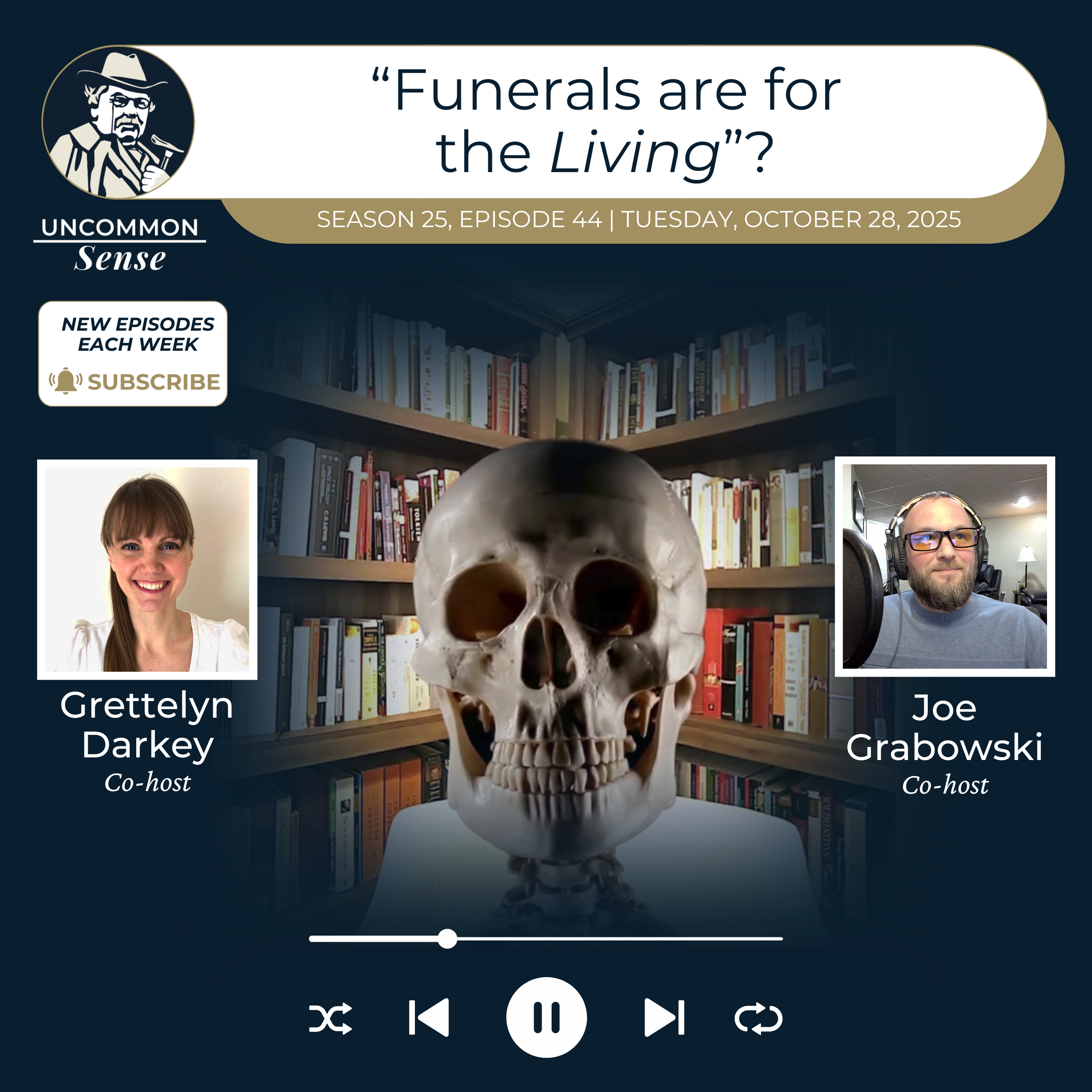 Funerals are for the Living? Our Halloween episode!